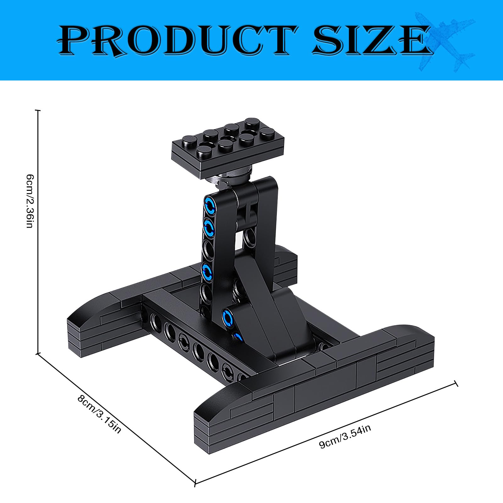 Lego Star Wars X-Wing 75301 & Mando N-1 Fighter 75325 & TIE Bomber 75347 Display Stand - 50PCs Multifunctional Building Blocks Toy Holder for Adults & Kids | Perfect for Showcase, Collection & Play