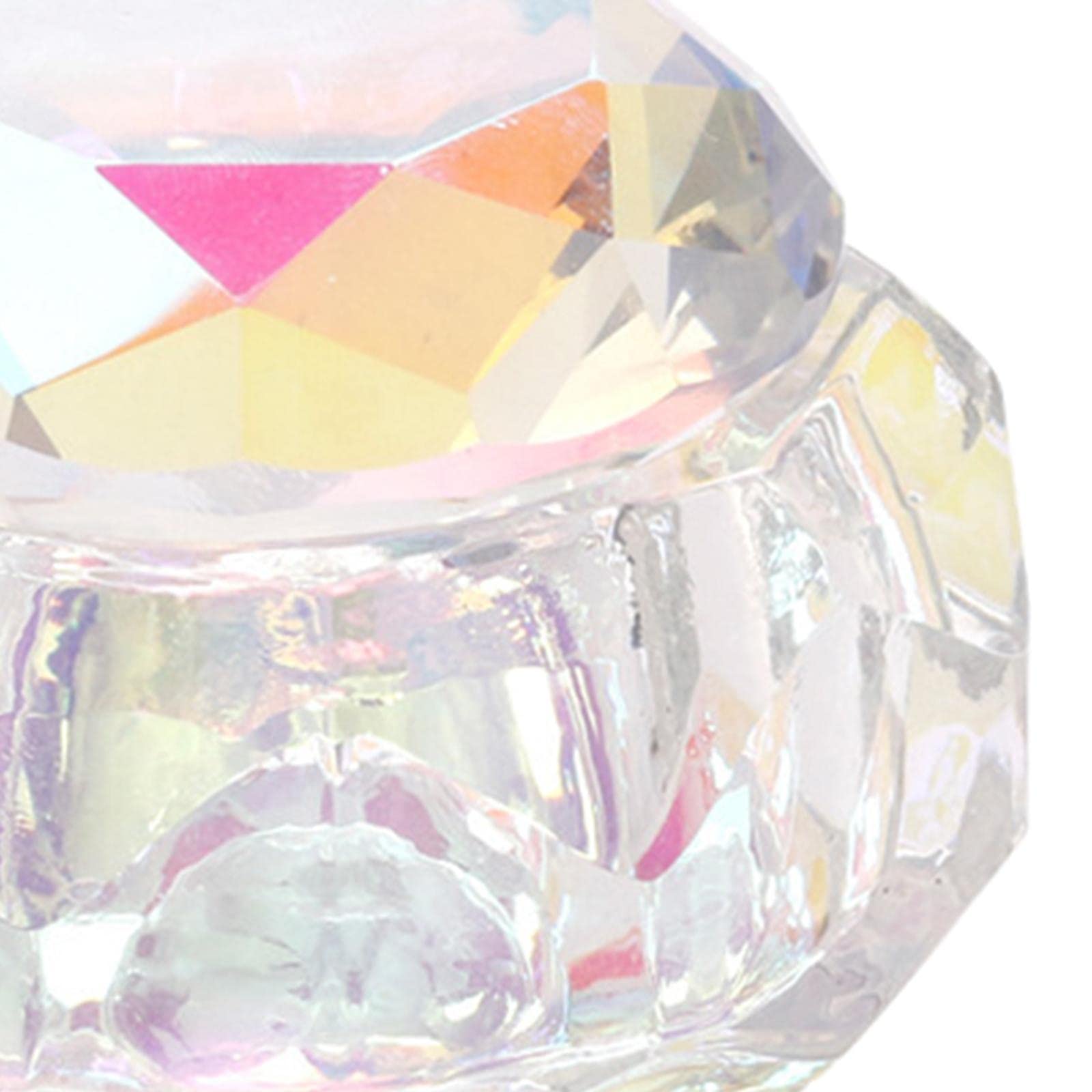Trendy Retail® Crystal Nail Art Dappen Dish - Glass Nail Art Cup for Acrylic & Gel Polish - Perfect for Nail Salons & DIY Manicures at Home