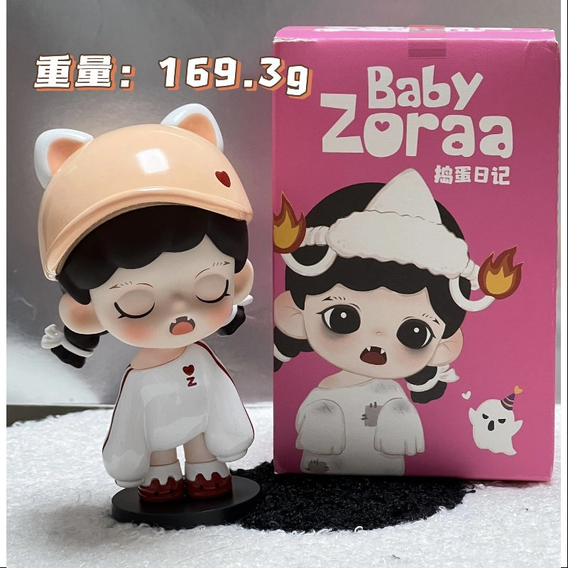 Baby Zoraa Naughty Diary Series Sleepy Kitty Plush Toy - Cute Stuffed Animal for Kids, Perfect for Bedtime, Nursery Decor & Gift Giving
