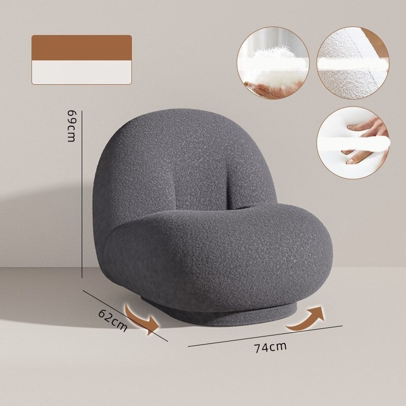 Velvet Sofa Chair - Plush & Stylish Lounge Chair for Living Room, Bedroom, or Office | Comfortable Modern Accent Seating for Home Decor
