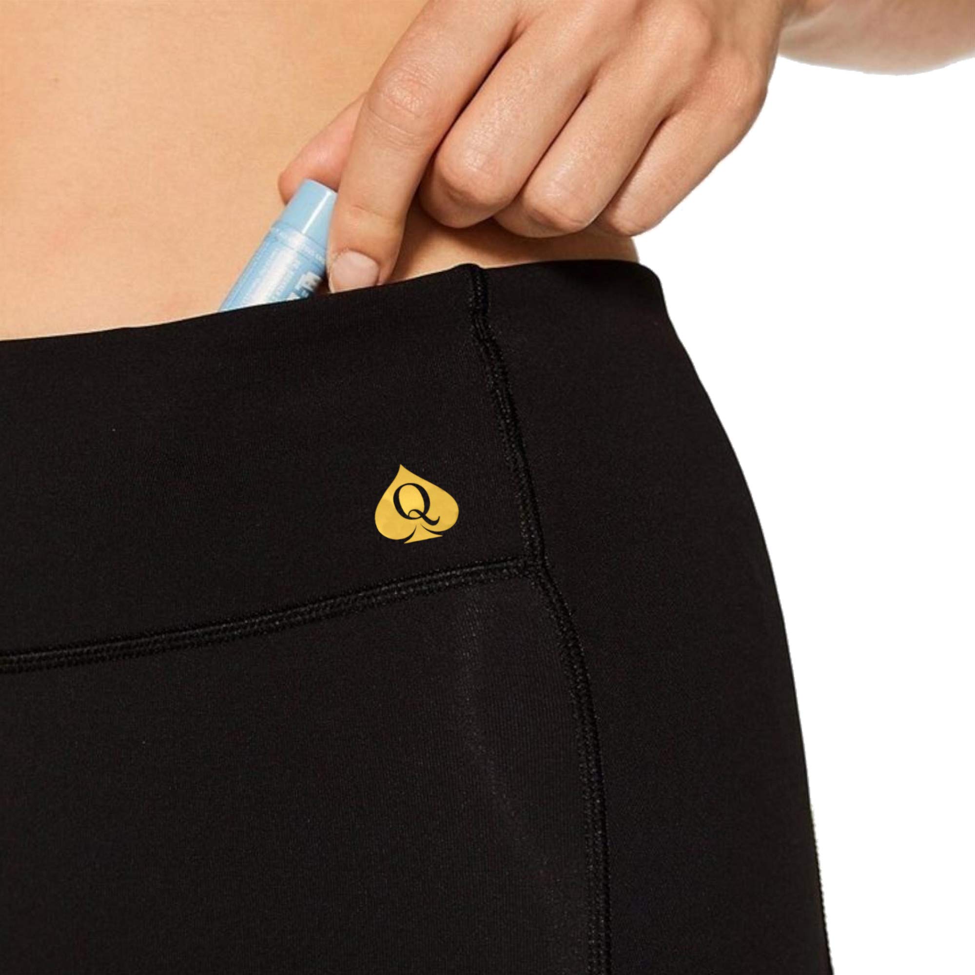 QOS - Gold Label Smooth Leggings - Original Queen of Spades Edition | High-Waist Yoga Pants for Women | Perfect for Workouts, Running & Lounge Wear