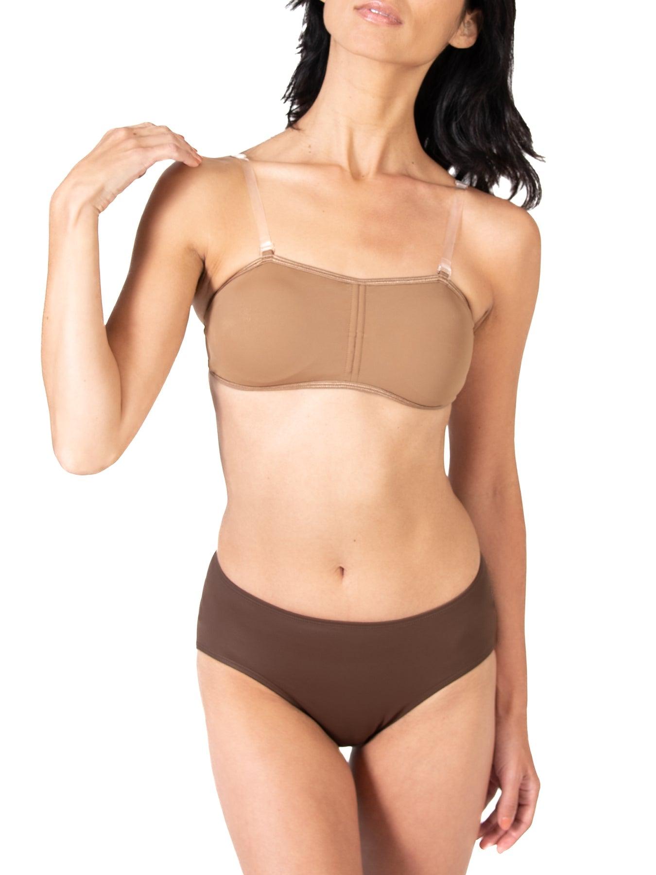 Body Wrappers Women's Seamless Bandeau Bra - Comfortable Stretchy Support for Yoga, Workout & Everyday Wear