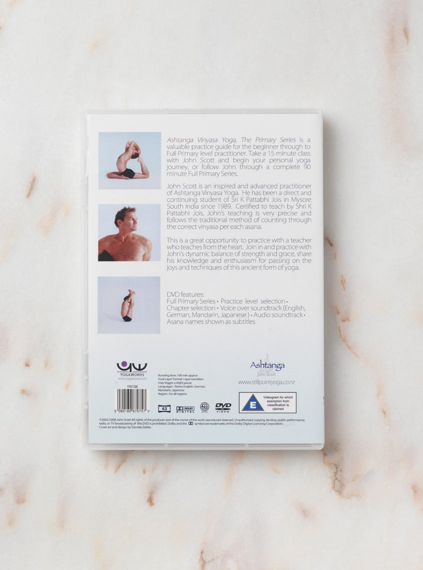 John Scott Ashtanga Yoga DVD - Complete Guided Practice for Home & Studio Workouts | Perfect for Beginners & Advanced Yogis