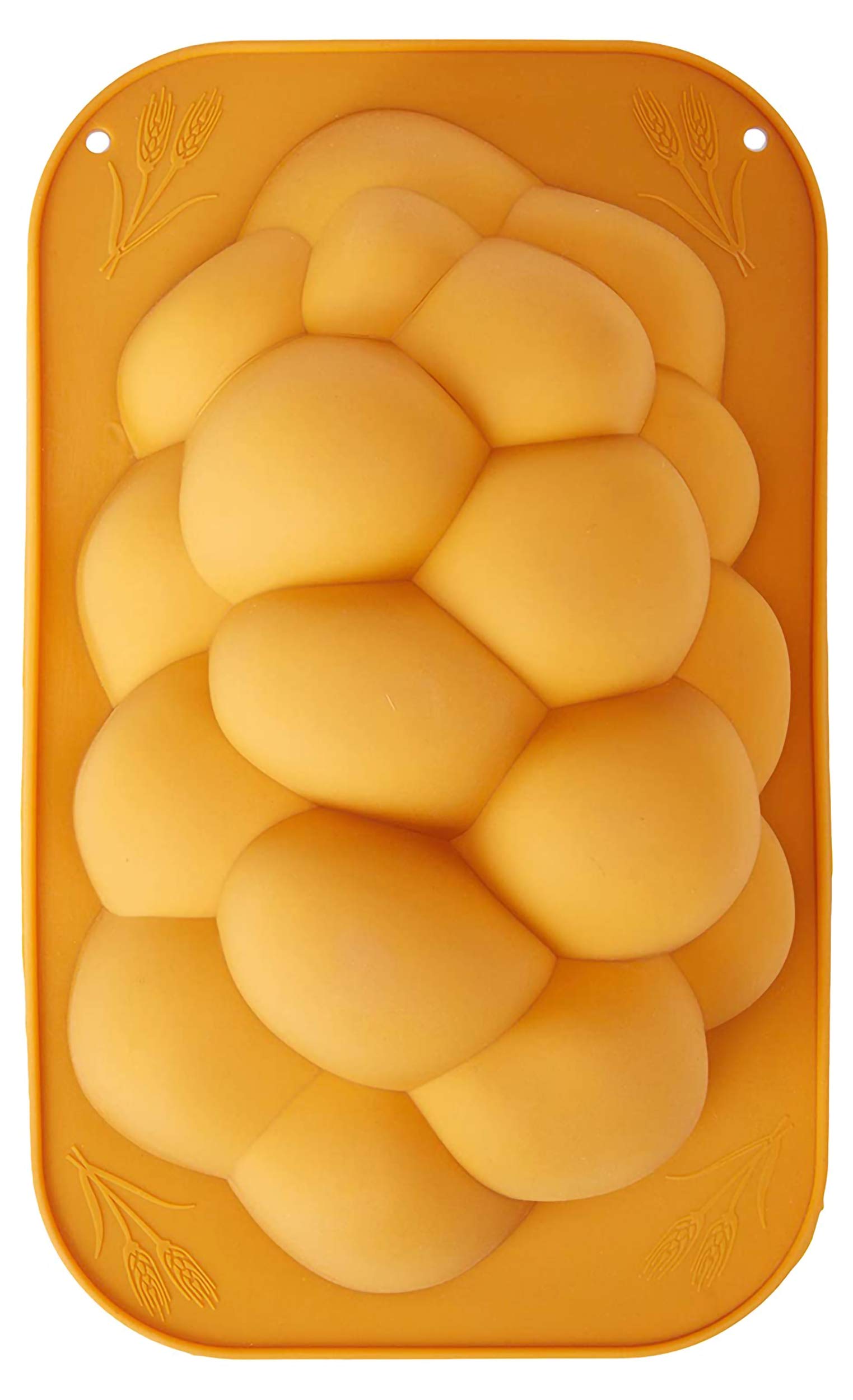 Silicone Braided Challah Mold - Medium Oval Bread Baking Pan for Perfect Homemade Challah - No Shaping Required - Ideal for Jewish Holidays, Shabbat & Home Baking