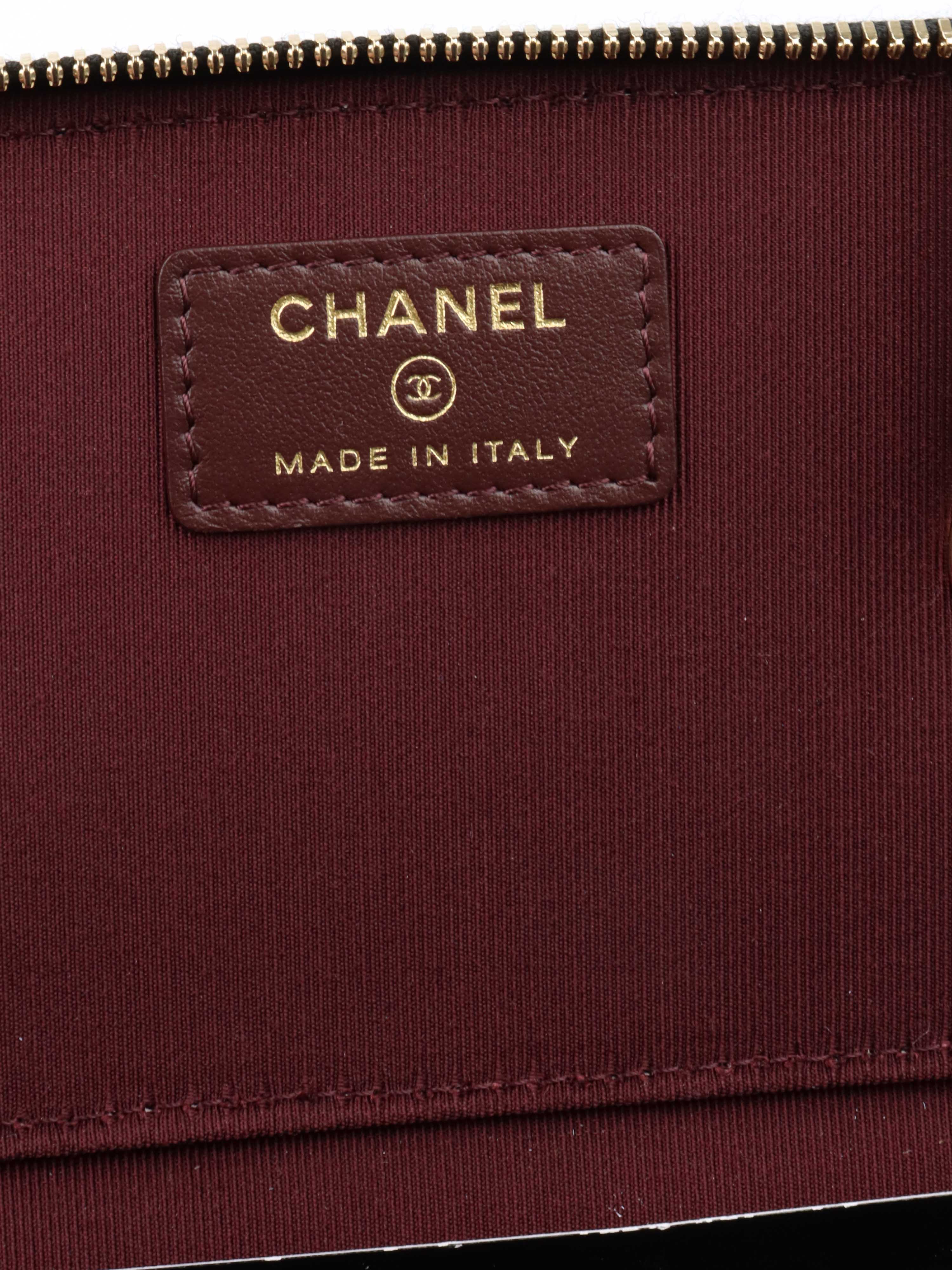 Chanel Black Caviar Leather Vanity Case - Luxury Small Handbag for Women | Perfect for Evening Events, Parties & Travel