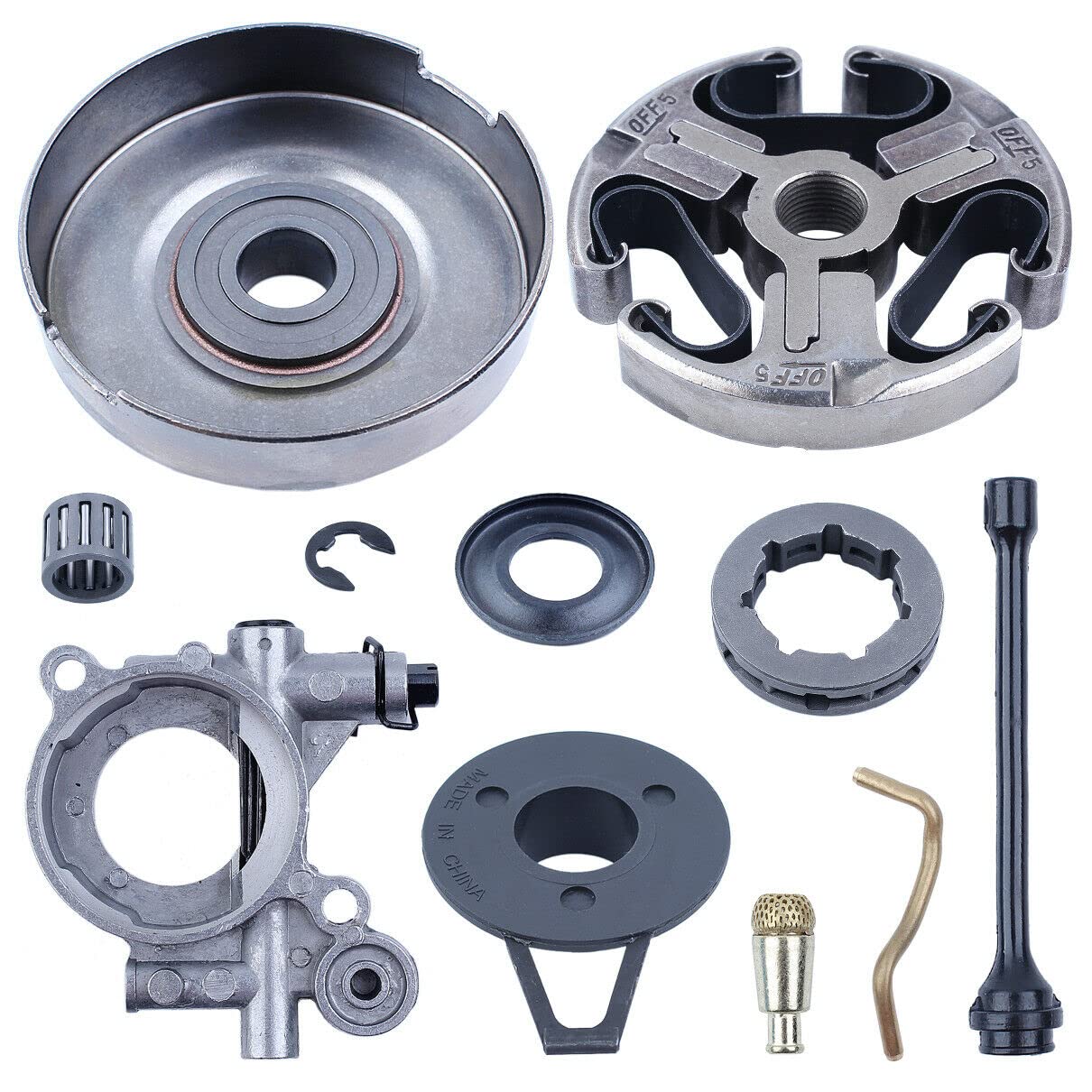 Husqvarna Chainsaw 362 365 371 372 Replacement Clutch Drum Sprocket & Oil Pump Service Kit - Compatible with Husqvarna 362 365 371 372 Chainsaws - Perfect for DIY Repairs & Maintenance