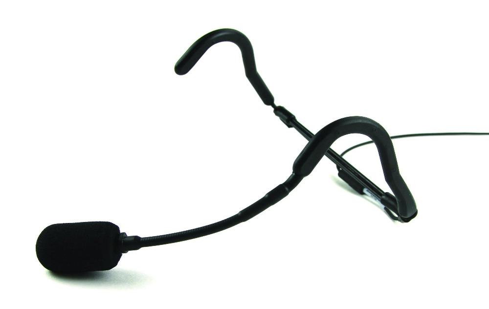 E Mic Fitness Headset Microphone Wired for Lectrosonics - Professional Sports & Gaming Headset with Clear Audio - Perfect for Workouts, Streaming, and Online Meetings