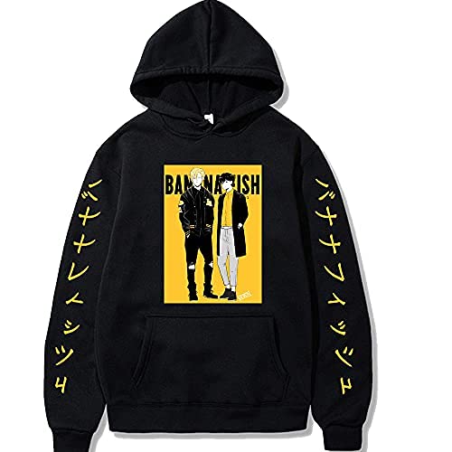 Banana Fish Anime Hoodie - Unisex Manga Graphic Pullover for Men & Women | Long Sleeve Harajuku Streetwear | Perfect for Cosplay, Conventions & Casual Wear