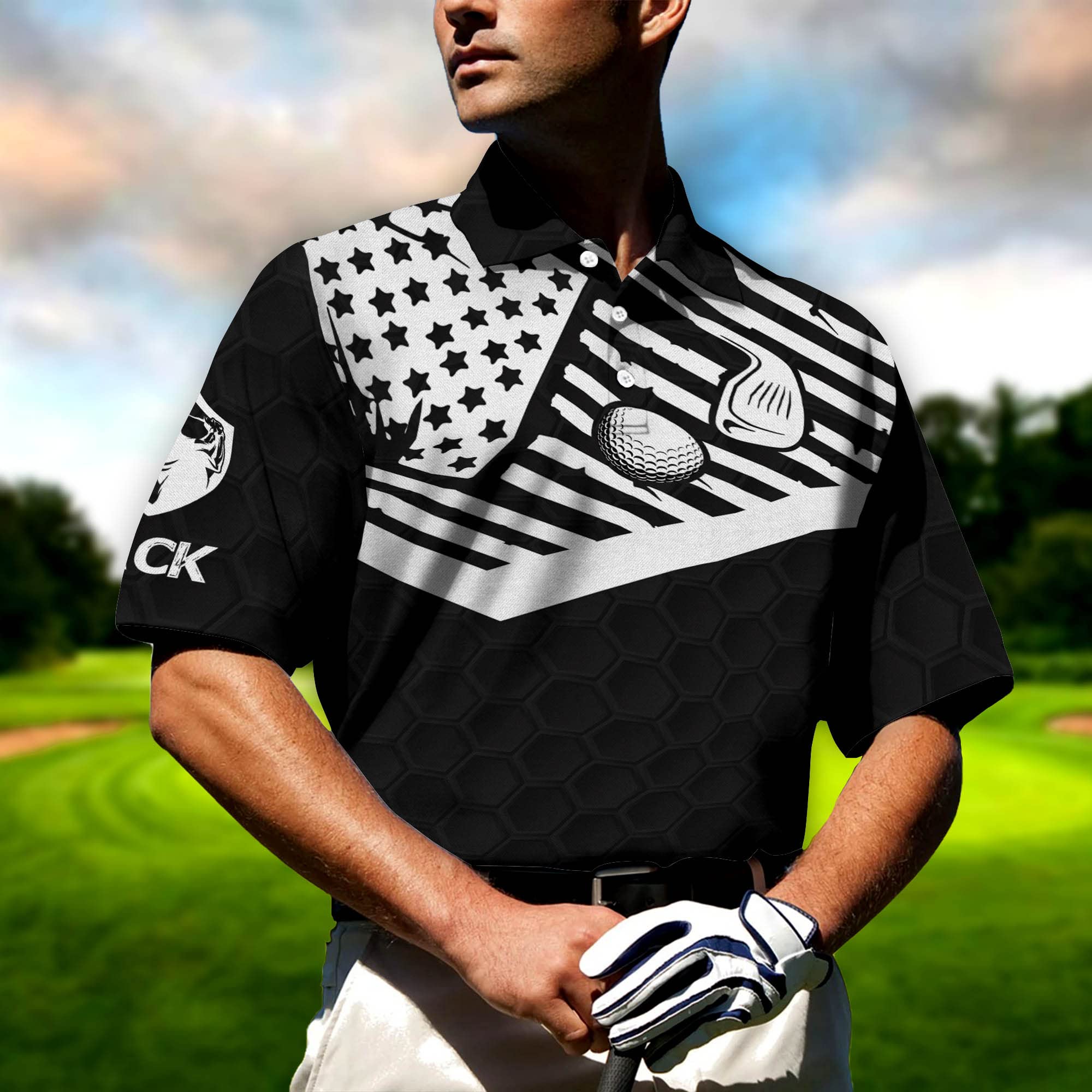 Funny Golf & Beer Polo Shirts for Men - Personalized American Golf Shirts, Short Sleeve Dry Fit Performance Polo - Perfect for Golf Outings, Casual Wear & Beer Lovers
