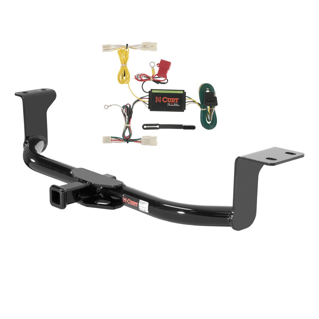 CURT Class 1 Trailer Hitch with Wiring Kit for 2012-2015 Toyota Prius V - Compatible with Models 11276 & 56156 | Perfect for Towing Small Trailers, Bike Racks & Cargo Carriers