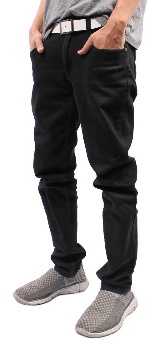 Victorious Men's Slim Fit Color Skinny Jeans - Trendy Stretch Denim Pants for Casual Wear & Night Out