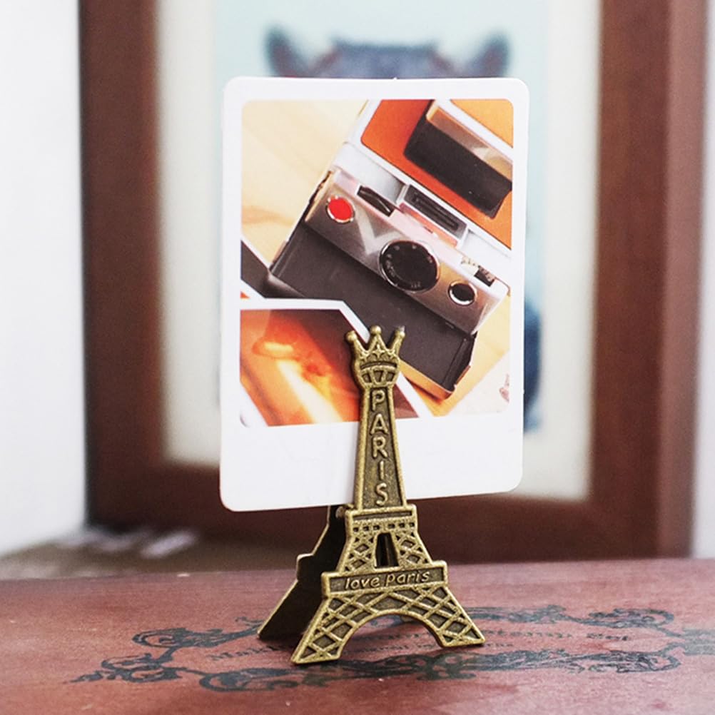 12Pcs Eiffel Tower Place Card Holders - Elegant Table Number & Photo Holders for Wedding, Party, Home & Office Decor | Perfect for Name Cards, Memo Clips & Event Seating