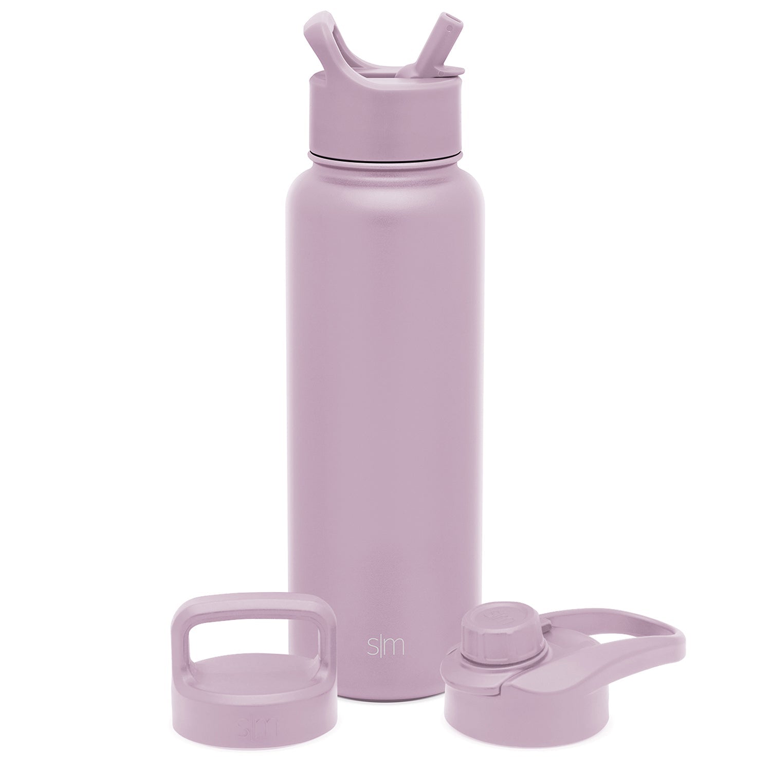 Summit Water Bottle with Straw Lid, Chug Lid & Handle Lid - Leakproof, BPA-Free Stainless Steel Insulated Bottle for Gym, Hiking & Everyday Hydration