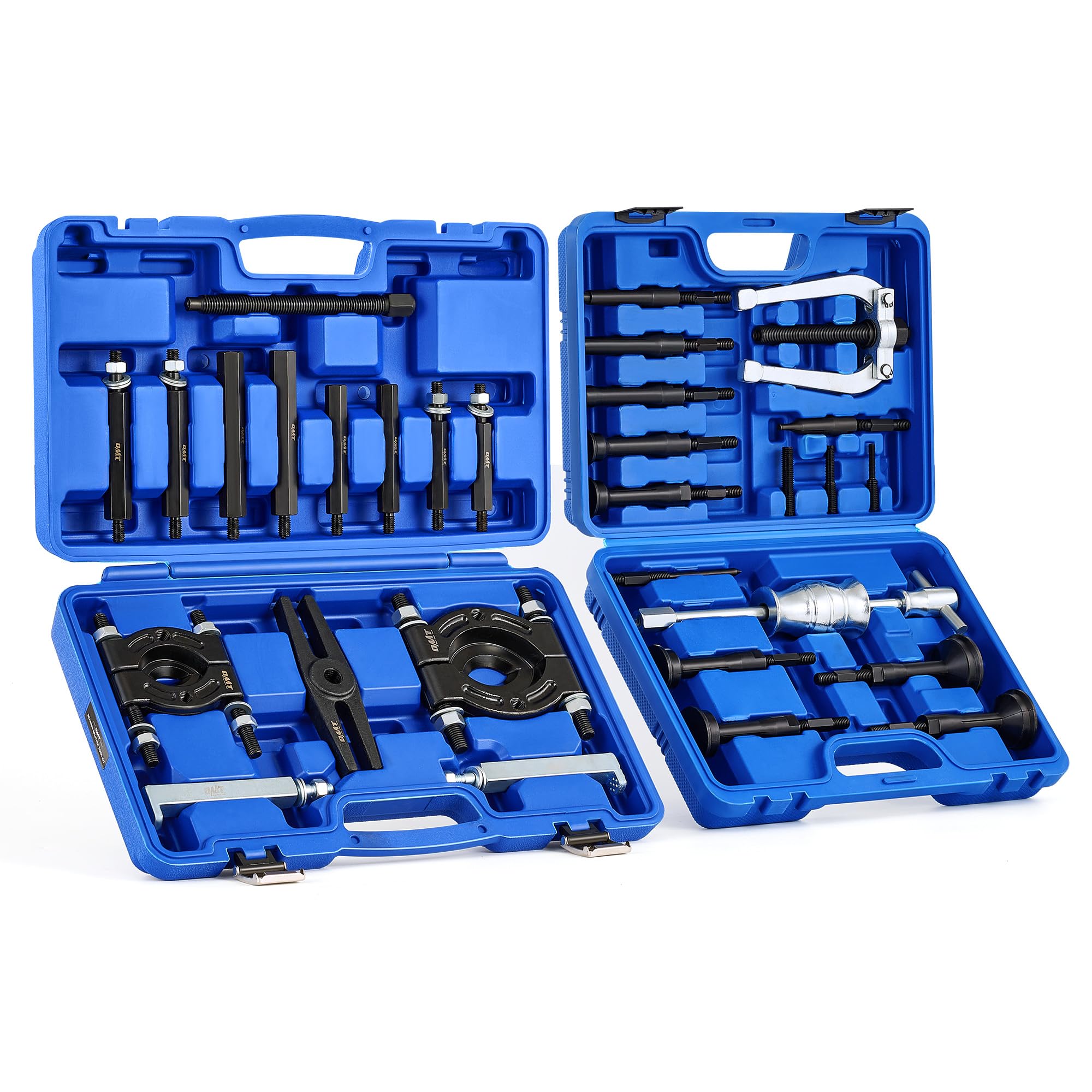 Orion Motor Tech 30-Piece Bearing Puller & Housing Removal Tool Kit - 2-in-1 Wheel Bearing, Bushing & Axle Puller Set with Slide Hammer & Collets - Perfect for Automotive Repair & Blind Hole Bearing Removal