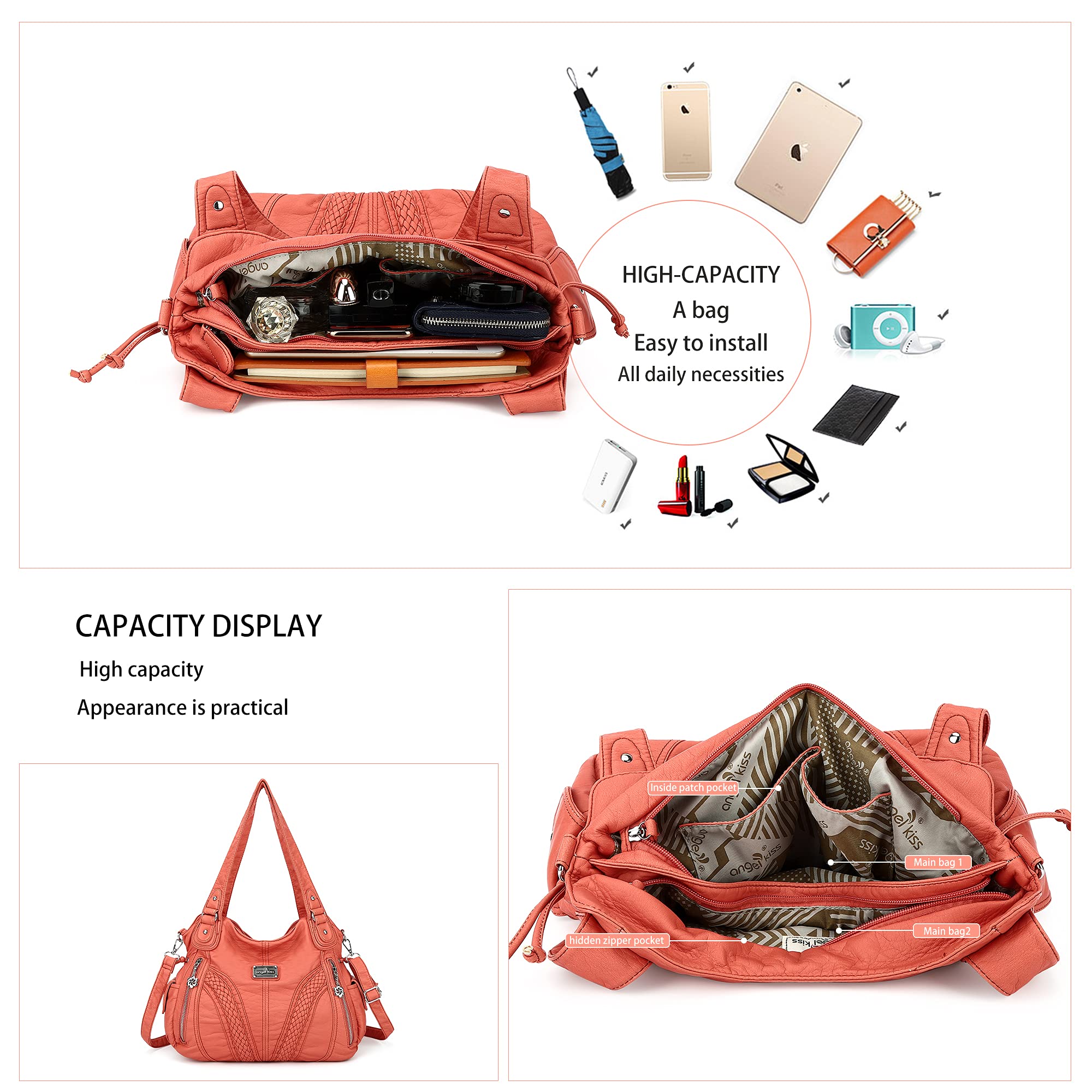 Stylish Women's Tote & Shoulder Handbags - Fashionable Synthetic Leather Satchel Purse with Top Handle for Work, Travel & Daily Use