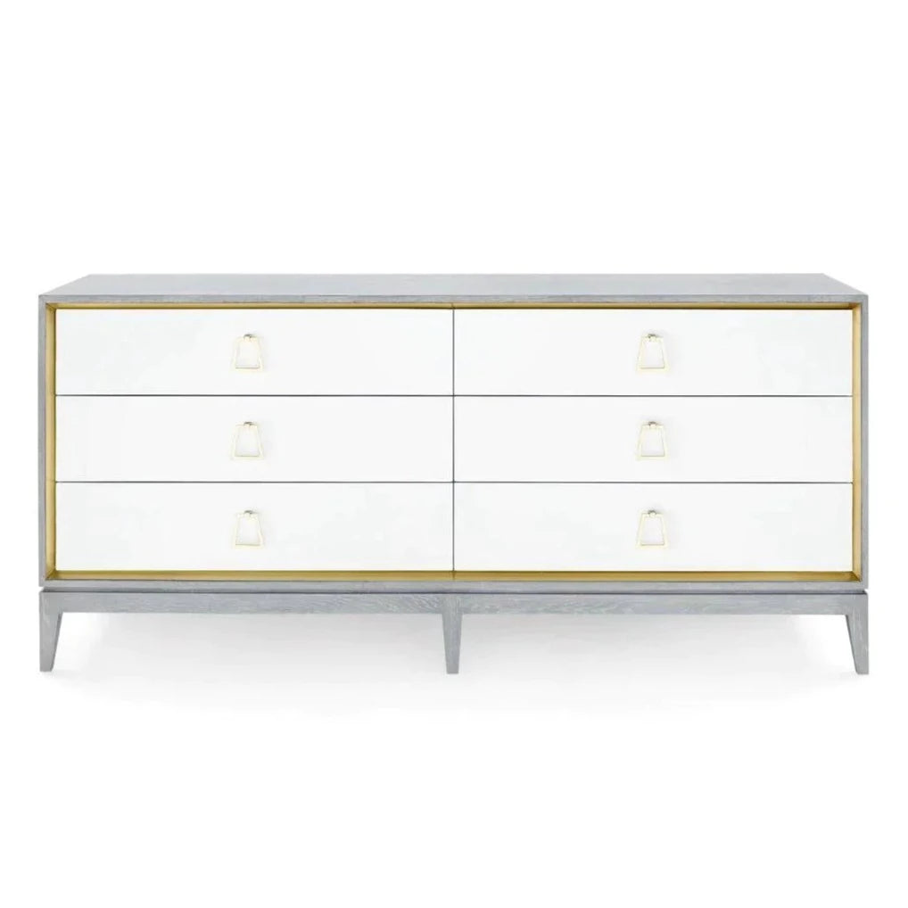 Soft Gray Cameron Extra Large 6-Drawer Storage Cabinet - Perfect for Bedroom, Living Room, or Office Organization