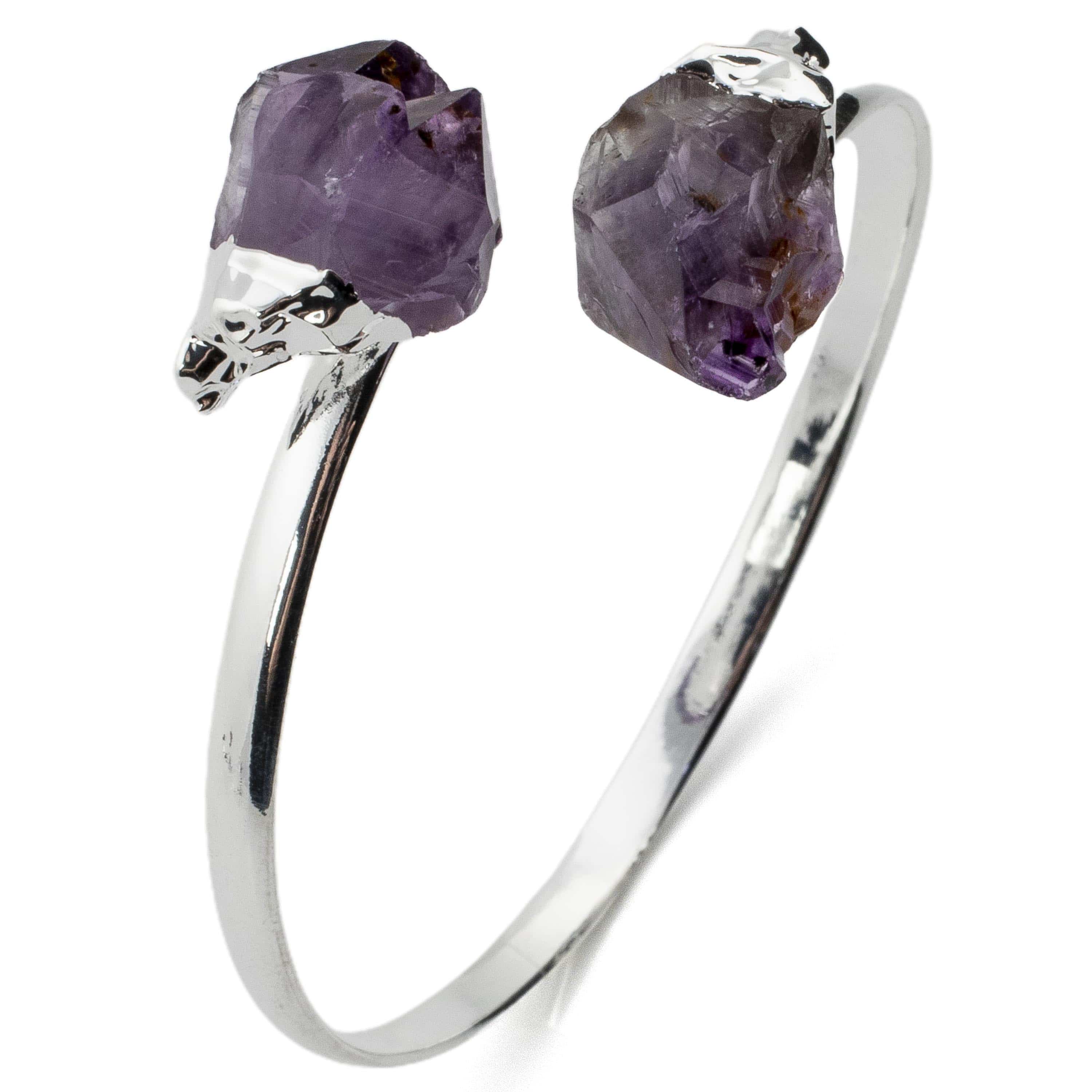 Natural Amethyst Point Healing Bracelet for Women - Crystal Energy Jewelry for Stress Relief & Positive Vibes | Perfect for Meditation, Yoga & Spiritual Gifts