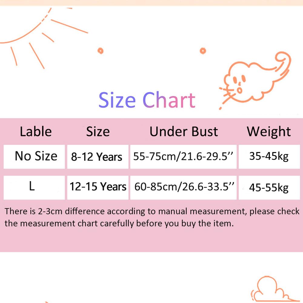 5 Pack Girls Sports Bras - Cotton Training Bras with Removable Pads, U-Shape Back Support for Teenage Girls 8-15 Years - Perfect for Gym, Yoga & Everyday Wear