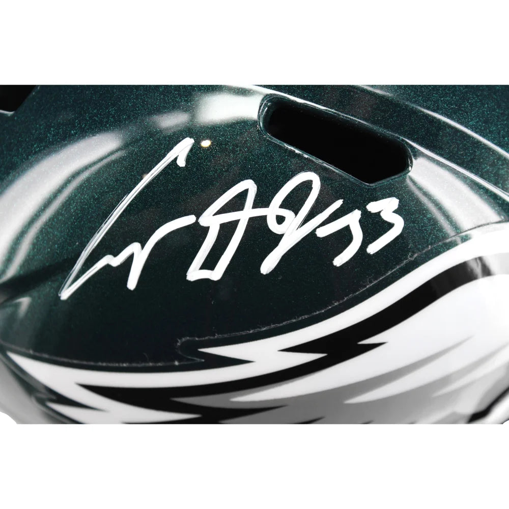 Cooper Dejean Autographed Philadelphia Eagles Full Size Speed Helmet - Limited Edition Collectible for Football Fans - Perfect for Display, Gifts & Memorabilia Collections
