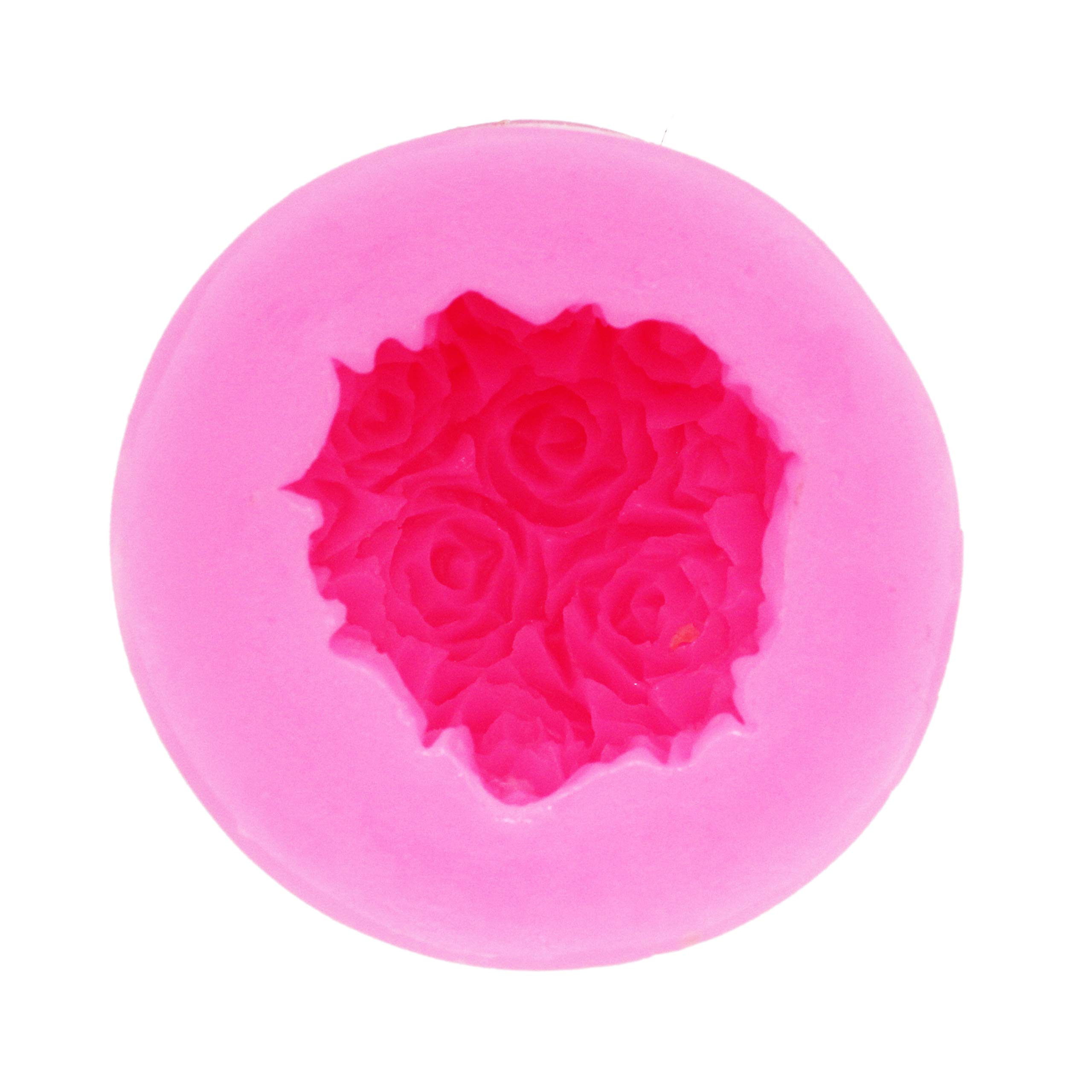 Premium Silicone Candle & Soap Molds - Longzang Ball Rose S0245 DIY Craft Molds for Handmade Candles, Soap Making, Bath Bombs & Home Decor Gifts