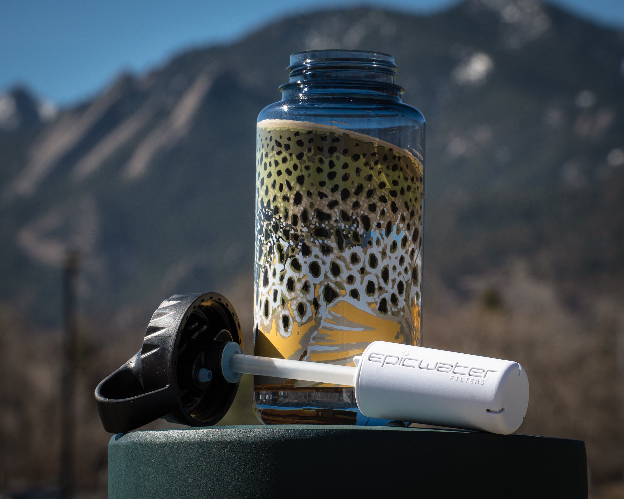 Nalgene OG RepYourWater Water Bottle - 32oz & 48oz BPA-Free Leak Proof Wide Mouth - Perfect for Hiking, Camping, Gym & Outdoor Activities