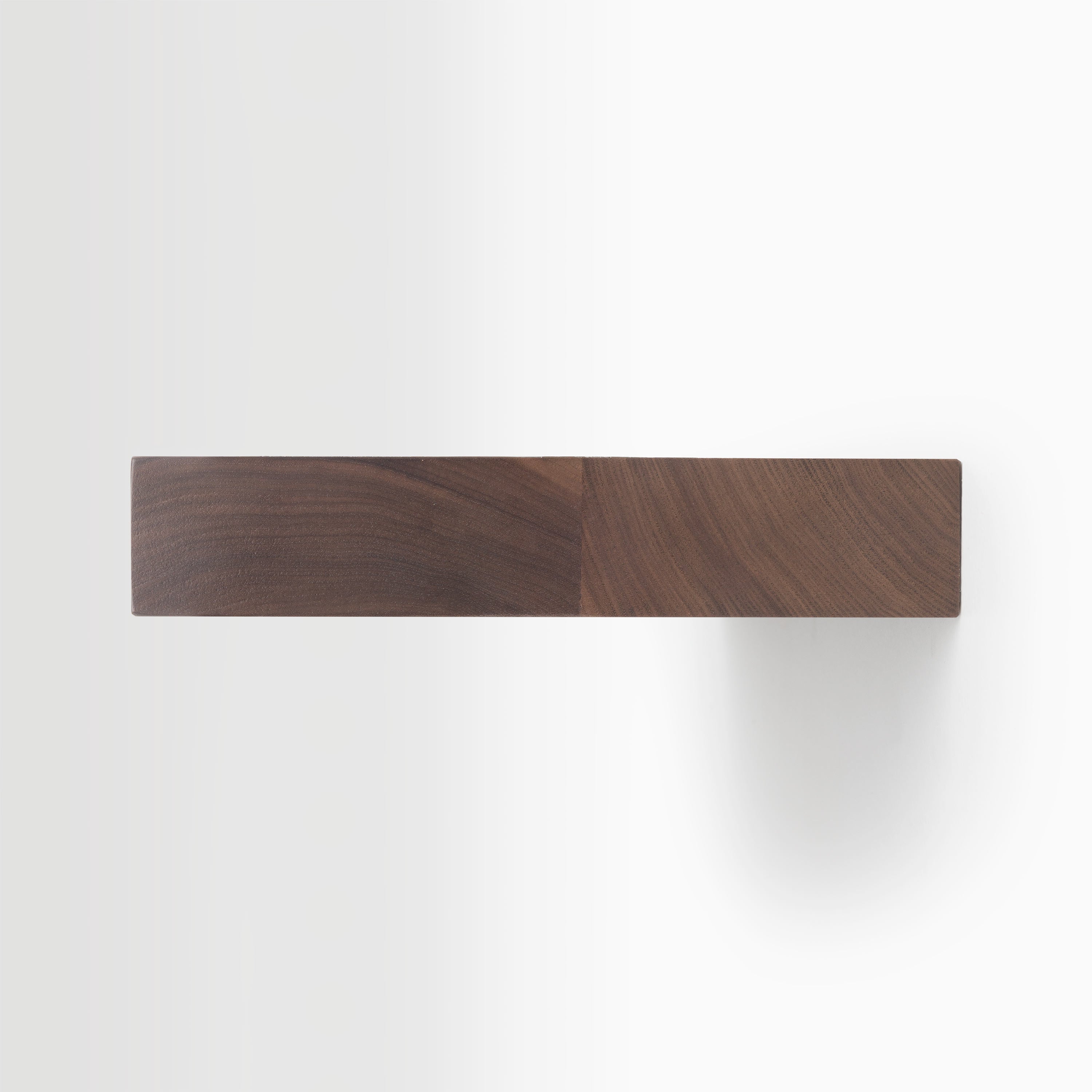 Premium Walnut Floating Shelf with Aksel Inlay - Handcrafted Wood Wall Shelf for Living Room, Bathroom & Office Decor