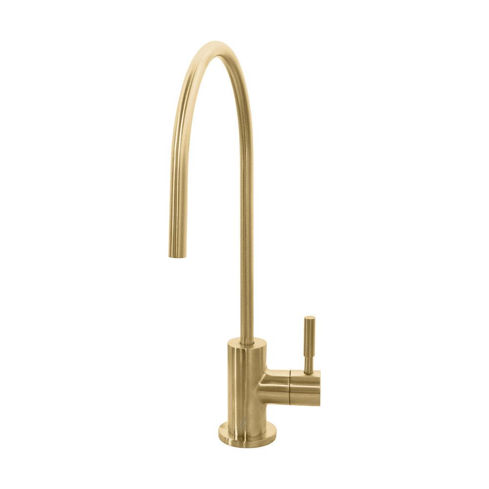 ZLINE Single Handle Drink Faucet in Champagne Bronze - Premium Pull-Down Kitchen Faucet with High Arc Spout for Modern Home, Office, or Restaurant Use