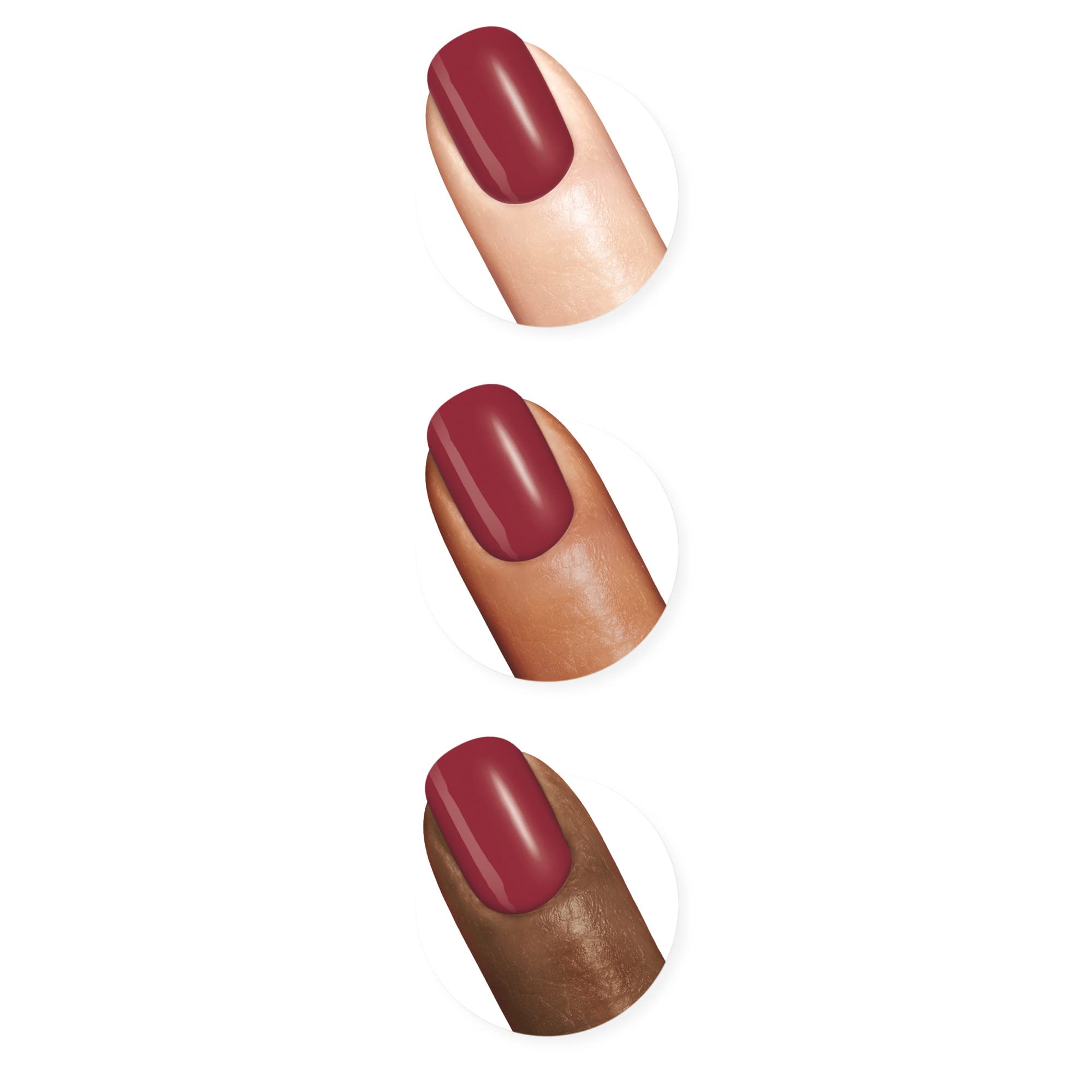 Sally Hansen Miracle Gel™ Nail Polish in Proper Prose Red - Long Lasting Gel-Like Formula, No UV Lamp Needed - Perfect for Manicures, Pedicures & At-Home Nail Care
