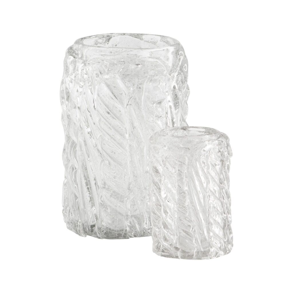 Cyan Design 11490 Clear Glass Vase - Small Modern Home Decor for Flowers, Centerpiece, Wedding & Living Room Decor