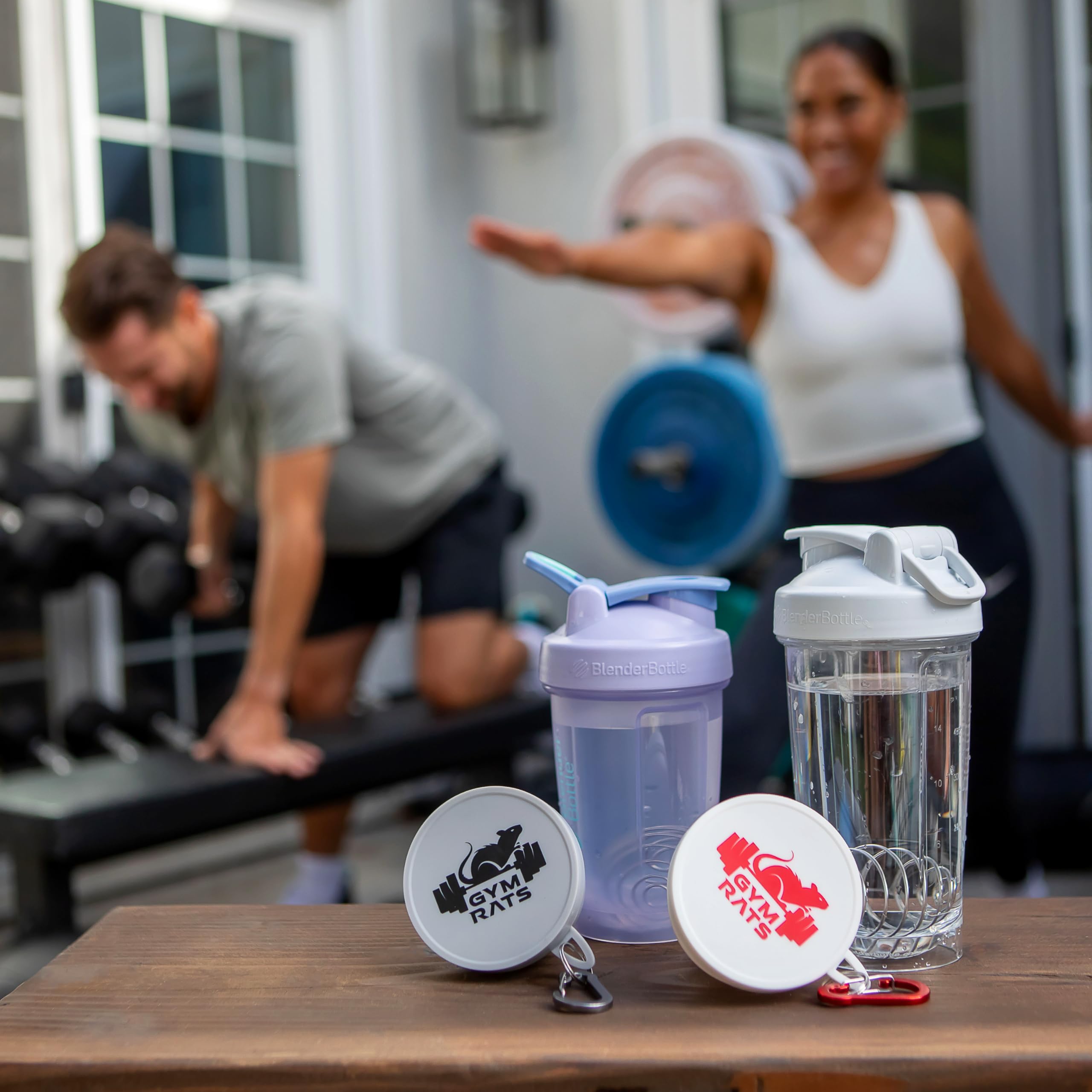 Premium Protein Powder Funnel Set - 4 Pack Leak-Proof Travel Containers with Carabiner & Reinforced Lids - Perfect for Gym, Workout Supplements & Shaker Bottles - Ideal for Bodybuilders & Fitness Enthusiasts On-The-Go