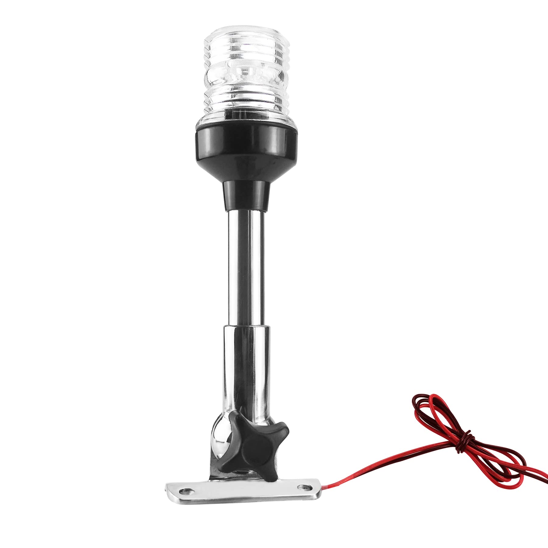 3 Nautical Mile Marine LED Anchor Light - 360° All-Round Visibility, 12-24V Waterproof IP65 White Light for Boats & Yachts | Perfect for Nighttime Navigation, Docking & Safety at Sea