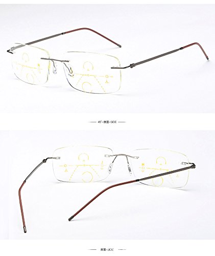 13.9g Ultralight Blue Light Blocking Reading Glasses for Computer & Reading - Anti-Eye Strain, Multifocus Lens for Men & Women - Perfect for Office Work, Gaming & Screen Time