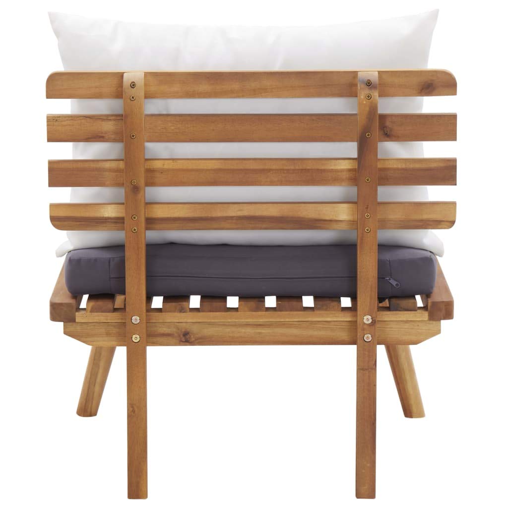 Premium FAMIROSA Acacia Wood Garden Chair with Cushions - Outdoor Patio, Backyard, Poolside Relaxation & Dining Furniture