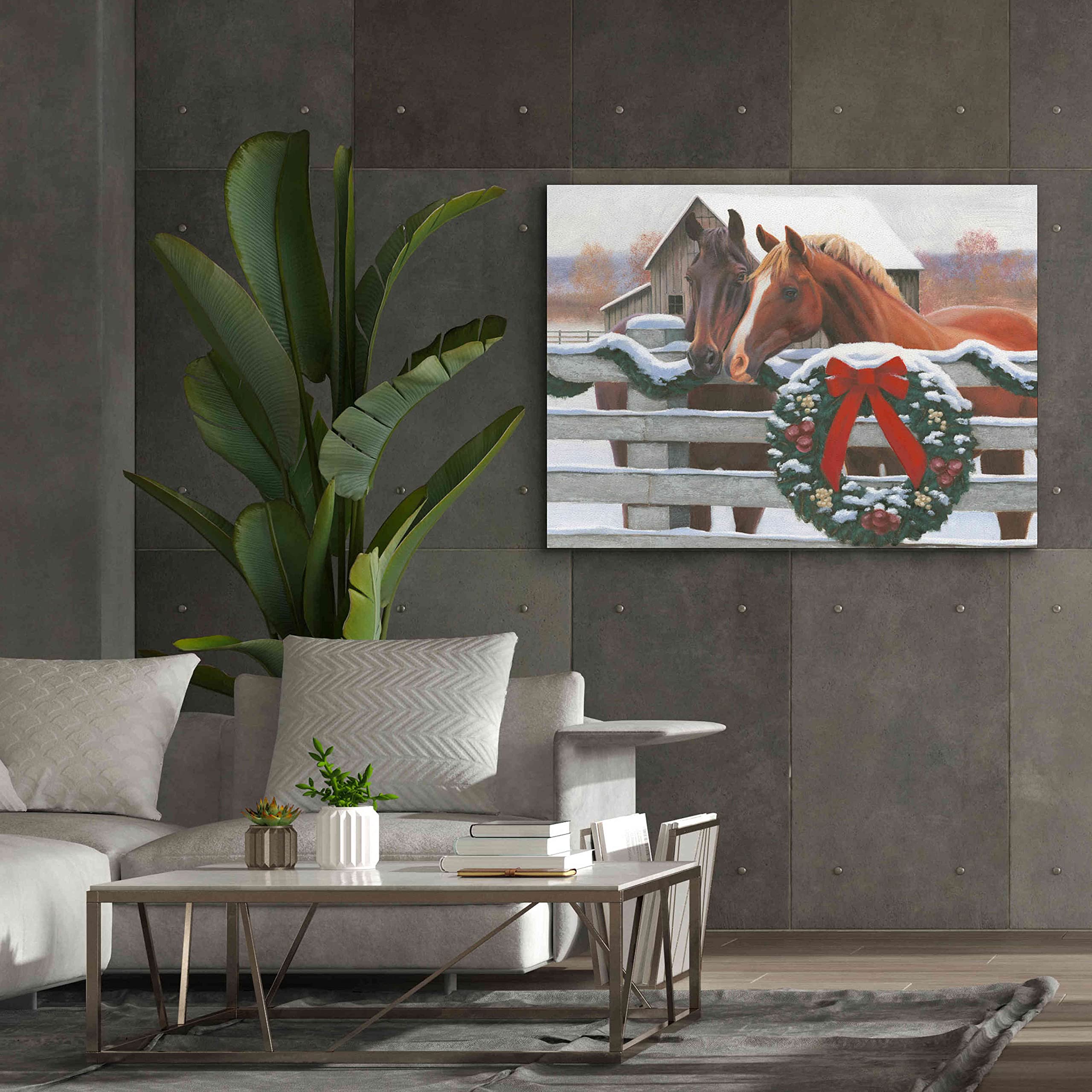 Epic Graffiti 'Christmas in the Heartland II' by James Wiens - 54x40 Inch Canvas Wall Art for Living Room, Bedroom & Office Decor - Holiday & Winter Home Décor
