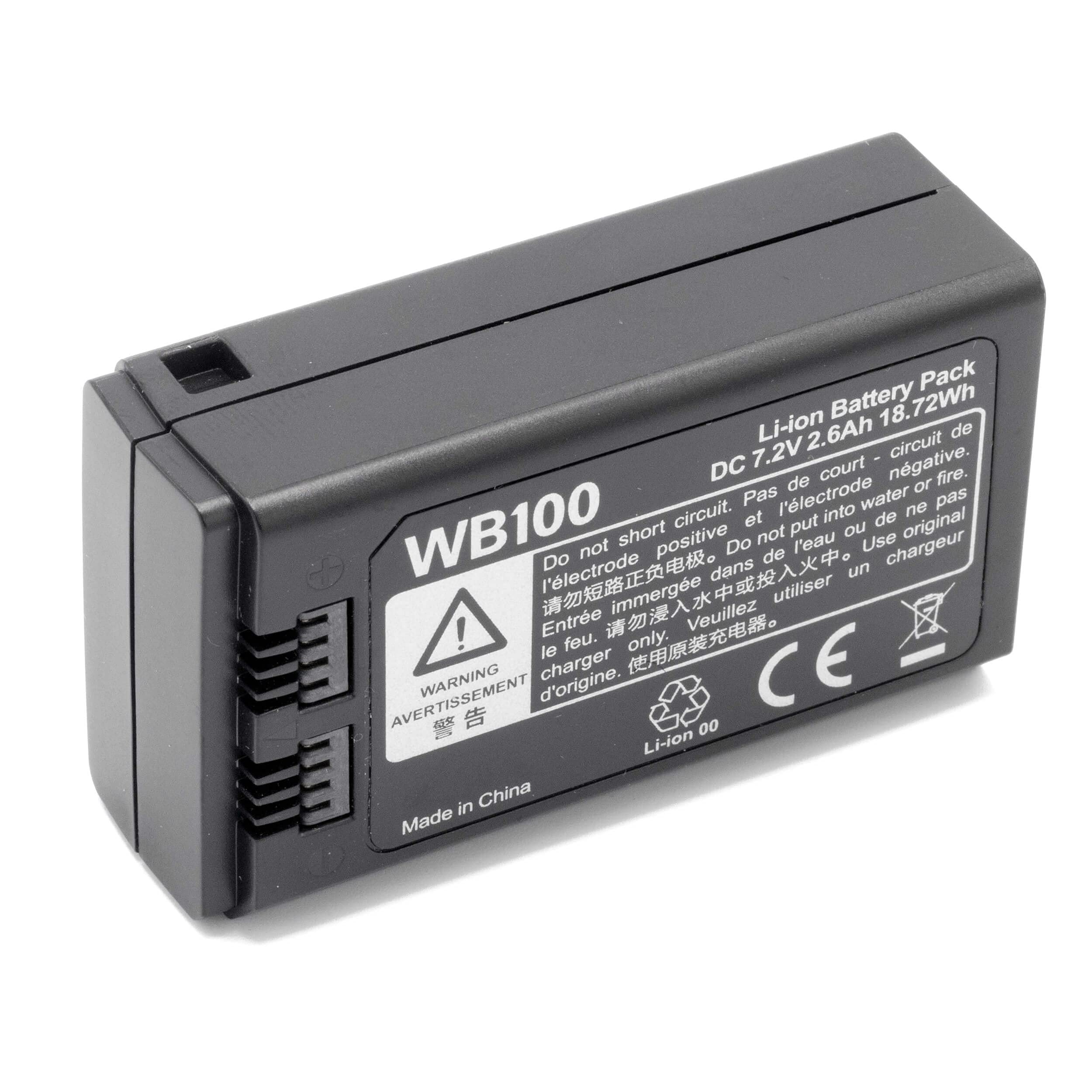 Pixapro 7.2V CITI100 Pro & MF-R76 V-Mount Battery for Godox WB100 - Smart Li-ion Rechargeable Camera Battery with Charger | Compatible with DSLR, Mirrorless Cameras, Video Lights & Studio Equipment