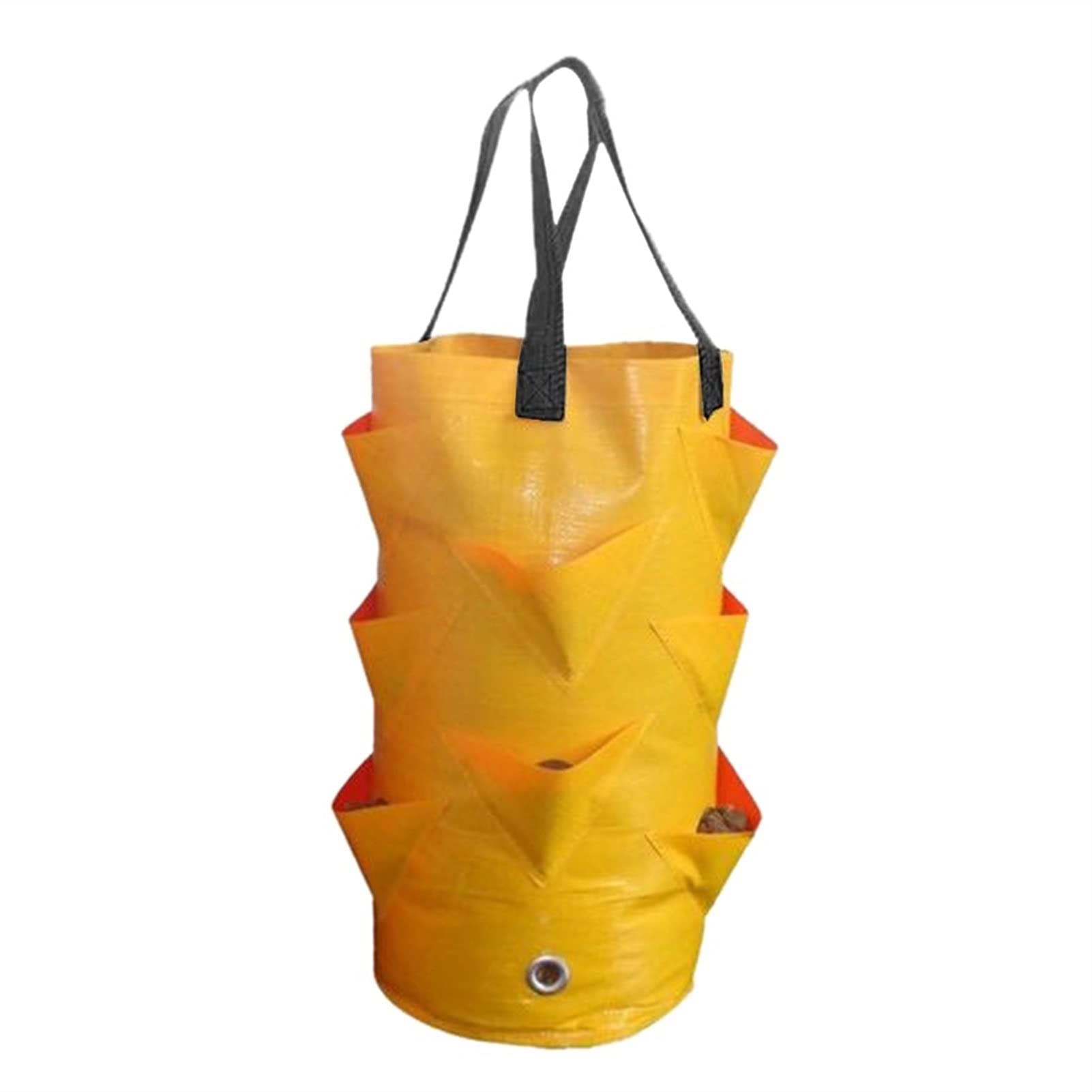 RWEAONT Strawberry Planting Bag - Multi-Open Container Planter Pouch for Home Gardening, Root Growth Side Pouch (Yellow) - Perfect for Patio, Balcony & Indoor Plant Cultivation