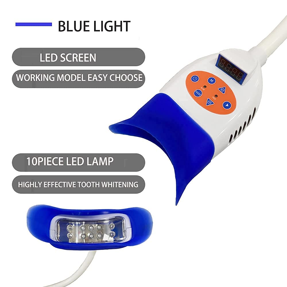 Professional 36W Teeth Whitening Lamp with LED Blue/Red Light - Dental Bleaching Machine for Clinics & Beauty Salons - Includes 10pcs LED & Floor Stand (Fast US Shipping) - Perfect for Professional Teeth Whitening Treatments & At-Home Dental Care