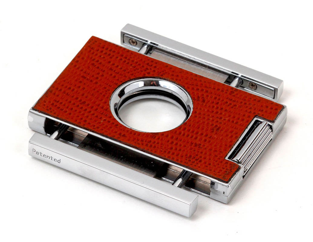 Brizard & Co Elite Series Lizard Pattern Havana Premium Cigar Cutter - Perfect for Cigar Aficionados & Luxury Gift Giving