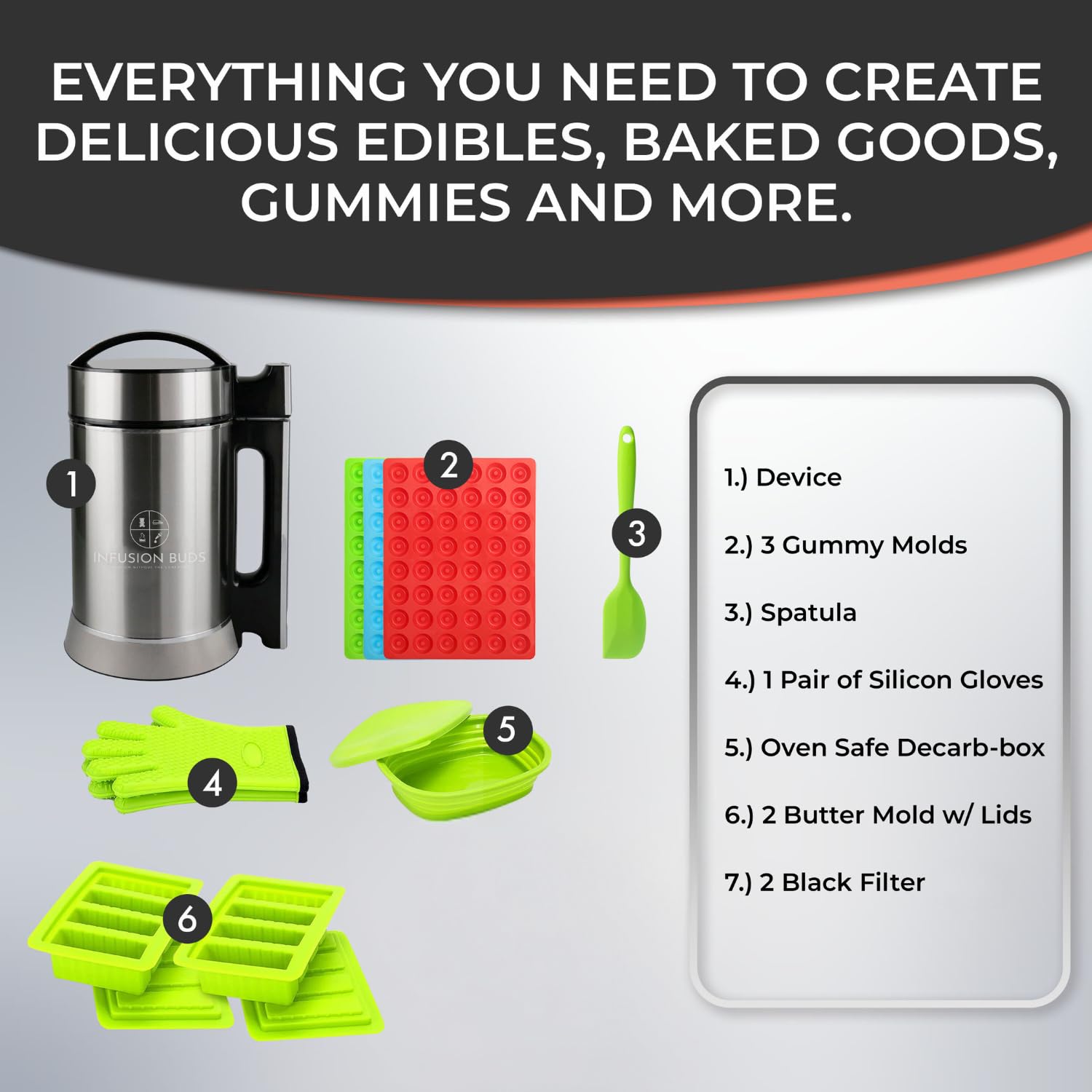 Premium Butter Infuser Machine - Herbal Butter & Oil Infuser Maker with Accessories Kit | Perfect for Homemade Cannabutter, CBD Oil, Cooking & Baking
