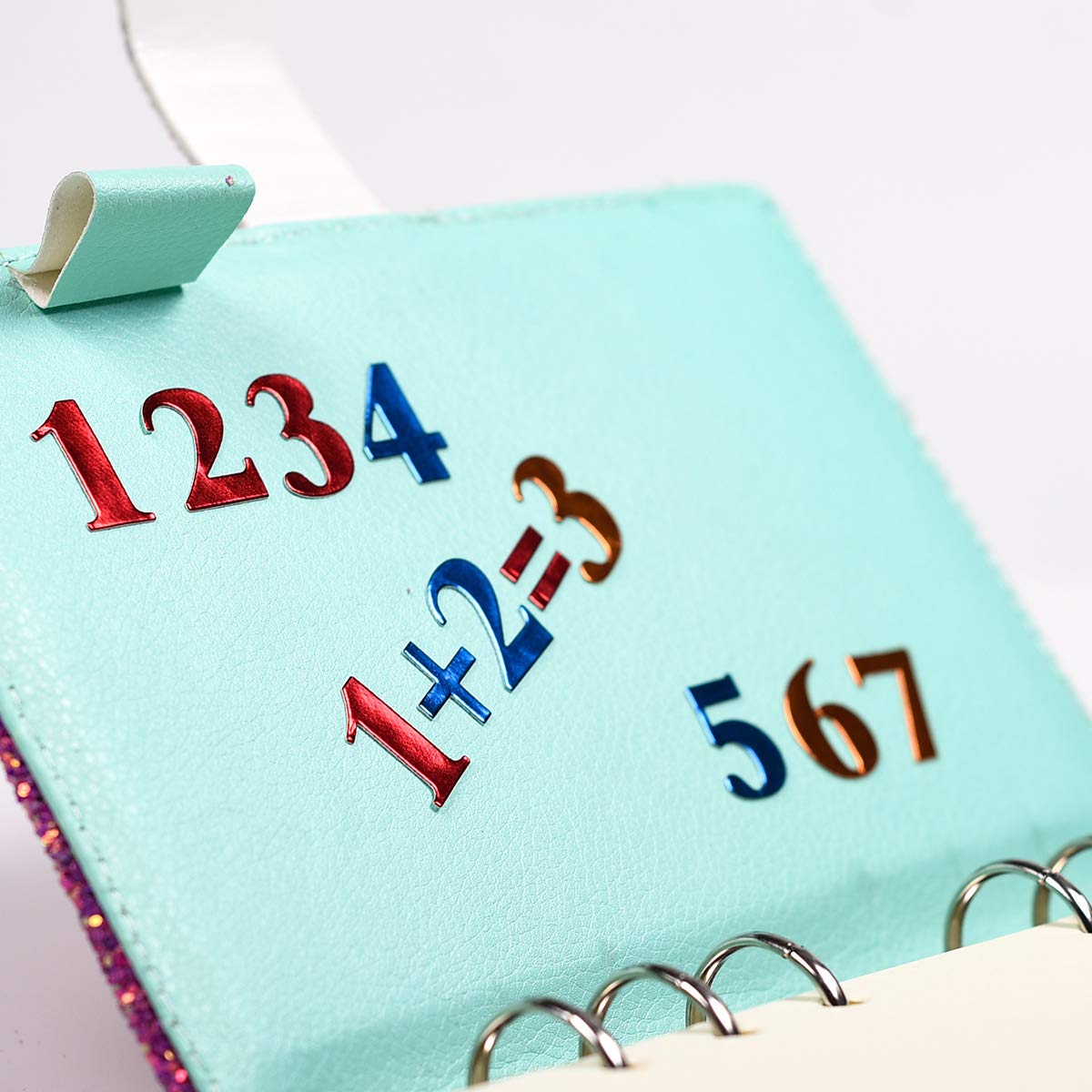10 Sheets Self-Adhesive PU Number & Letter Stickers for DIY Planners, Bullet Journals, Scrapbooks, Calendars - Perfect for Home Office, School Projects & Crafting