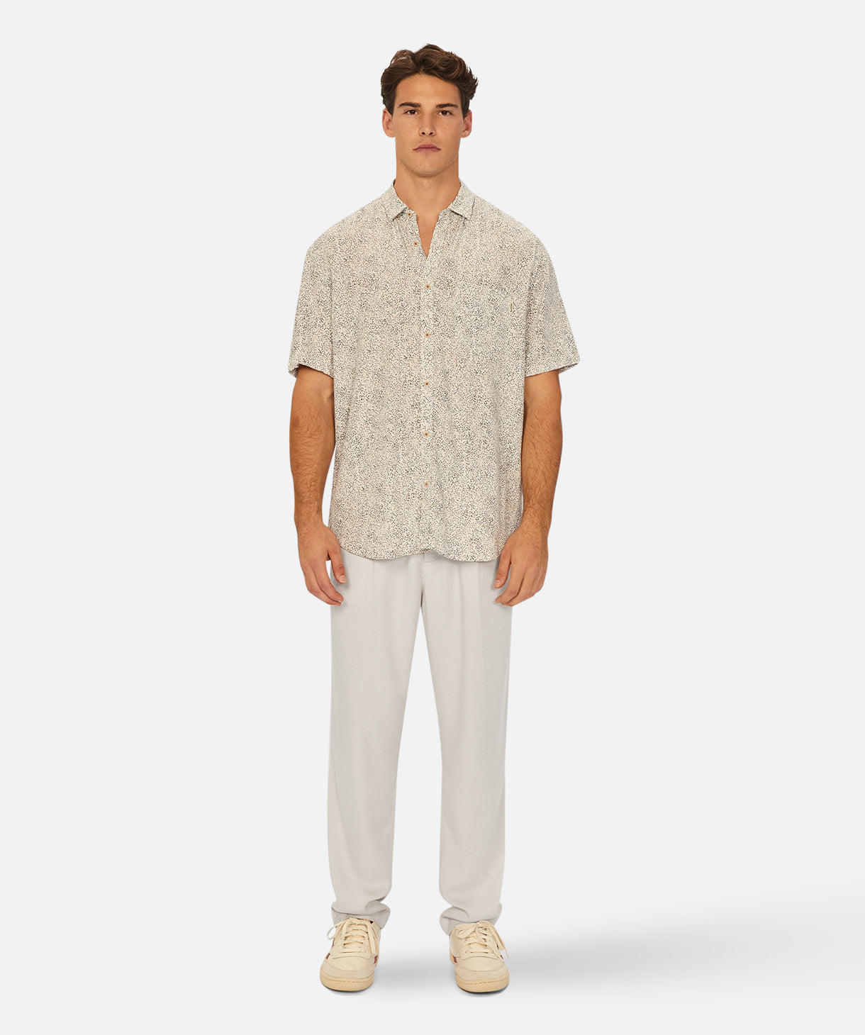 Stylish Vincente Short Sleeve Shirt for Men - Breathable Cotton Casual Wear - Perfect for Summer Outings & Office Casual Fridays