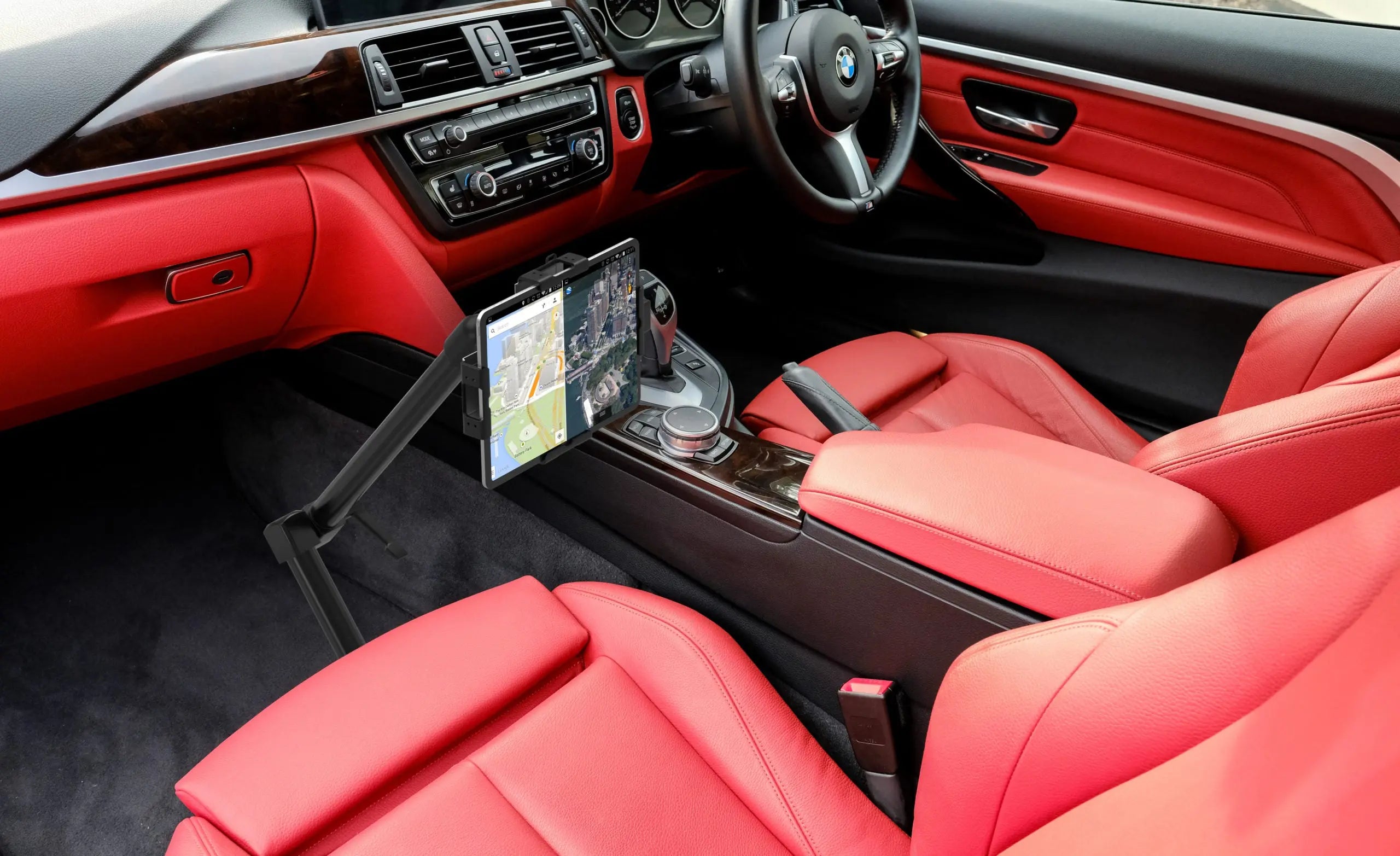 Heavy Duty Aluminum Vehicle Mount for Trucks & SUVs - Secure & Durable Car Phone Holder for Off-Road, Camping & Work Sites