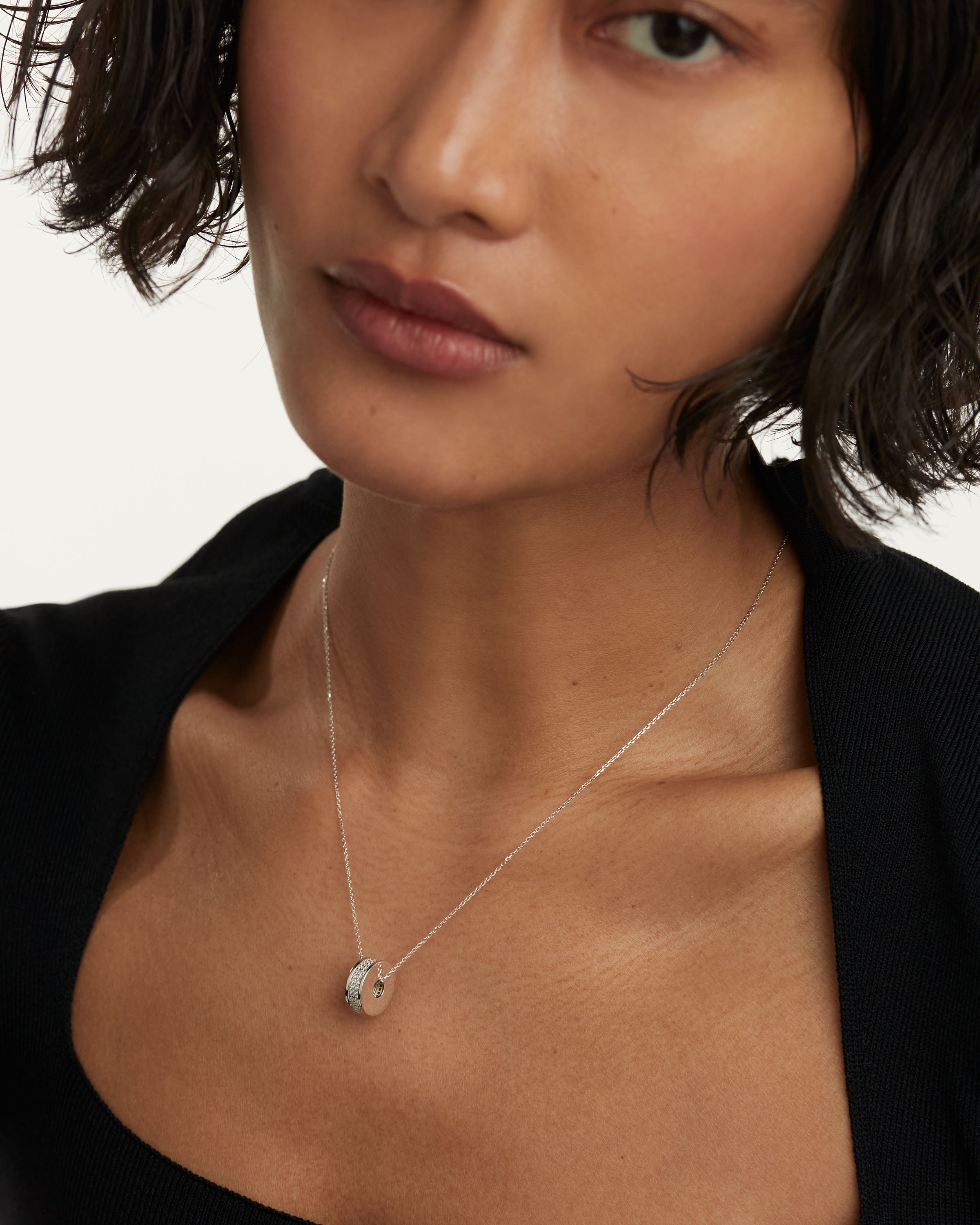 Atlas Silver Necklace for Women - Elegant Sterling Silver Jewelry Gift for Her - Perfect for Everyday Wear, Date Nights & Special Occasions
