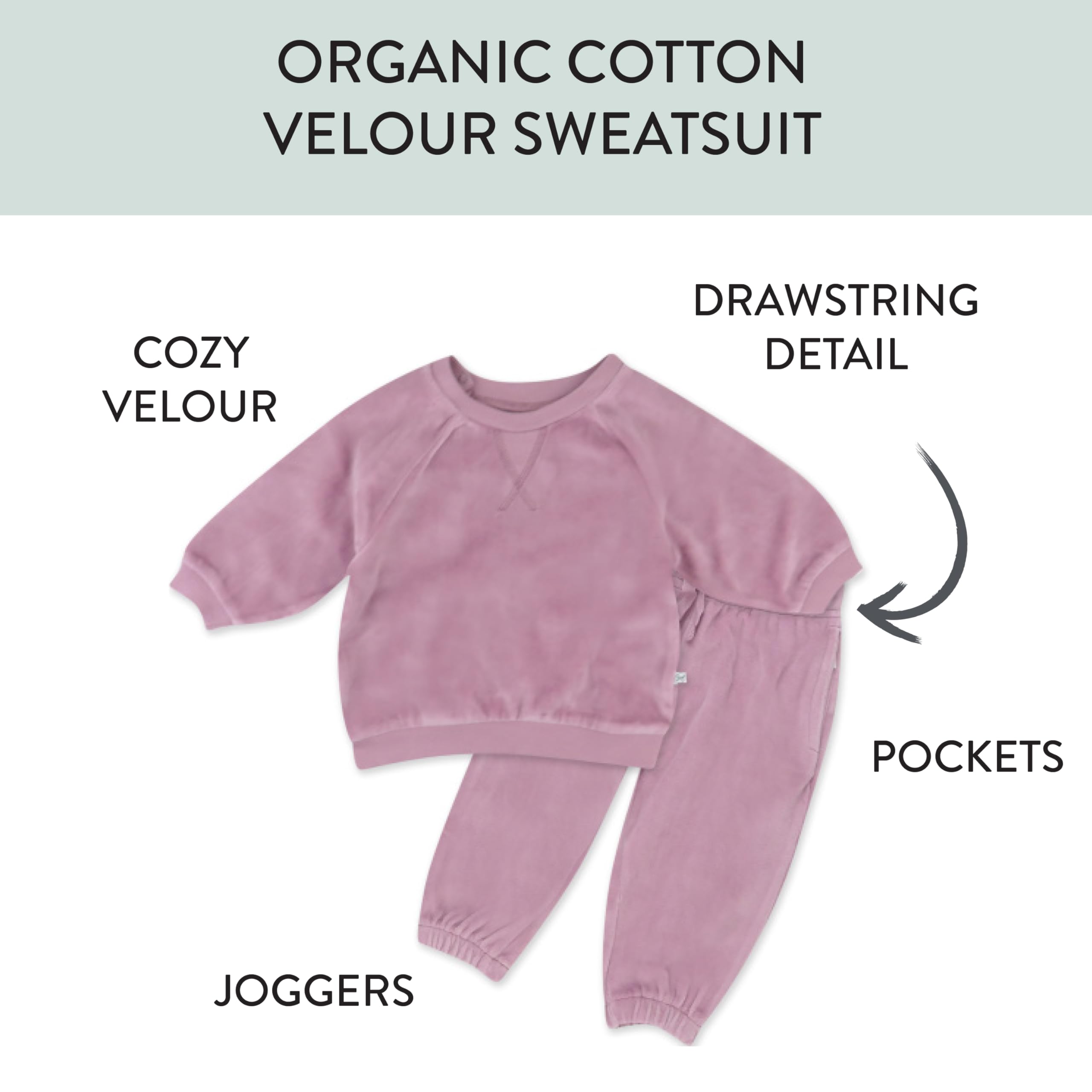 HONESTBABY Velour Hoodie and Sweatpants Set for Kids - Soft Pullover & Zip-Up Jacket with Jogger Pants - Cozy Winter Outfit for Boys and Girls - Perfect for Playdates, School, and Family Outings