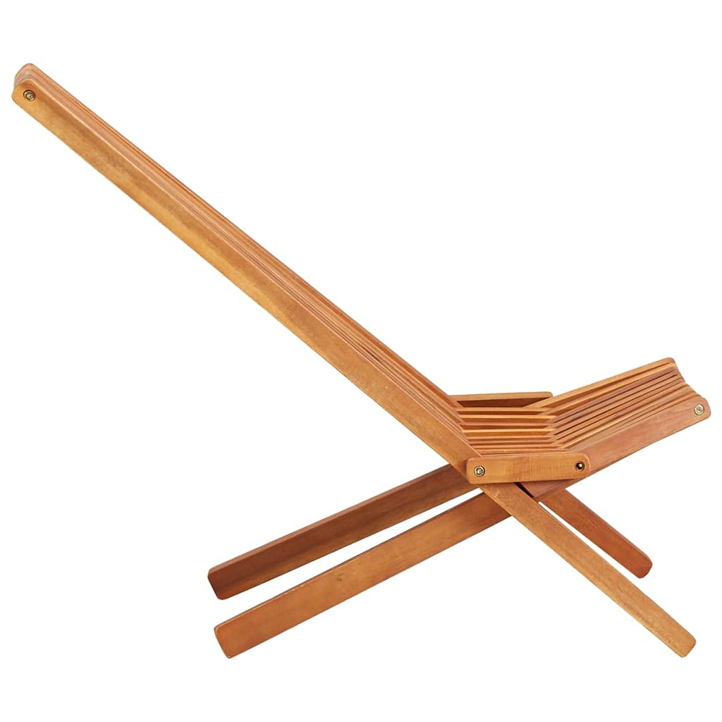 Premium Folding Outdoor Lounge Chair for Patio, Deck, Garden - Solid Acacia Wood Backyard & Lawn Furniture - Fast Delivery - Perfect for Relaxing, Sunbathing & Outdoor Gatherings