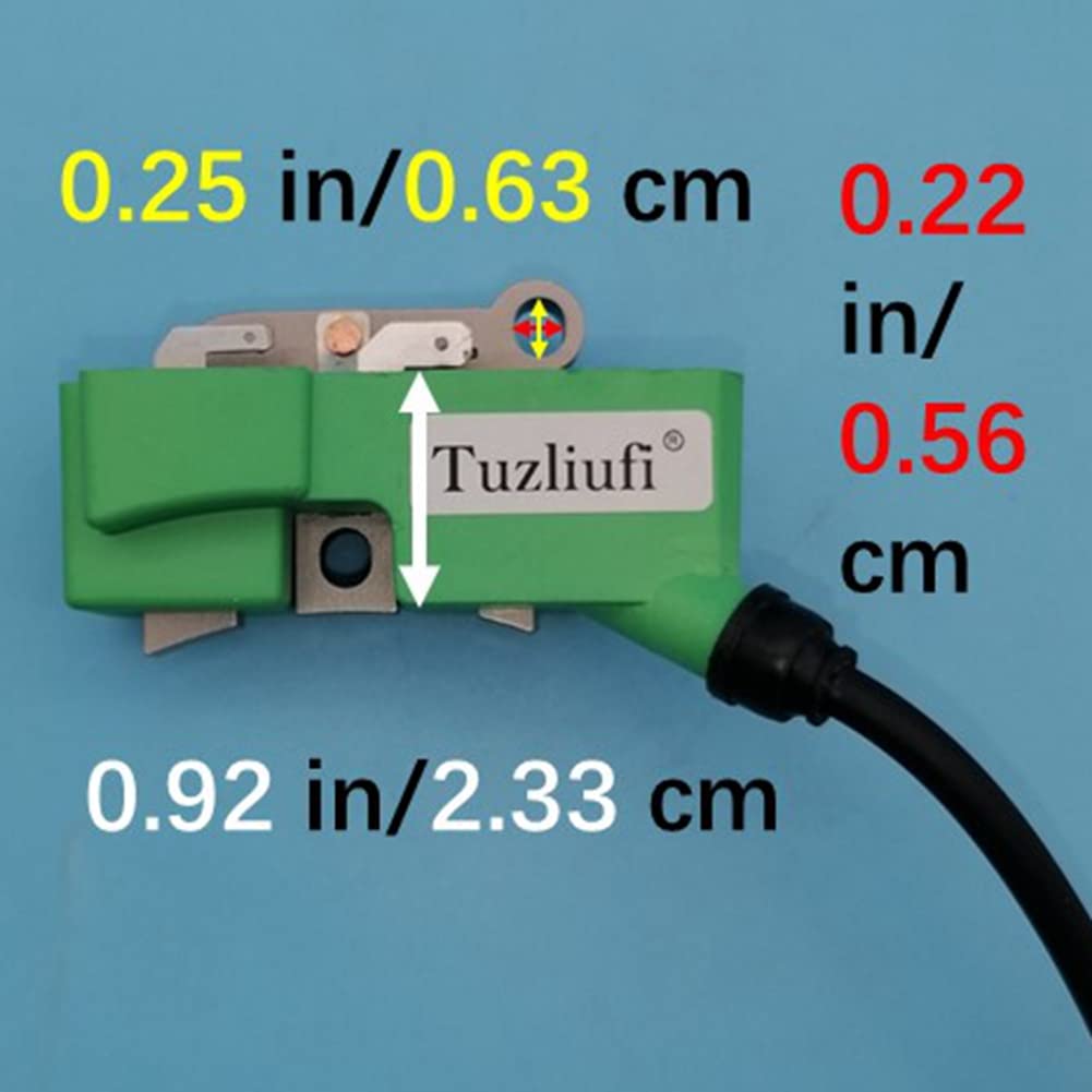 Husqvarna 510115601 Ignition Coil Replacement for 3122K, K750, K760, K770, K970, K1260 Power Cutters - Compatible with Spark Plug Boot 501485402 Z662 - Perfect for Forestry, Landscaping & Construction Cutting Tools