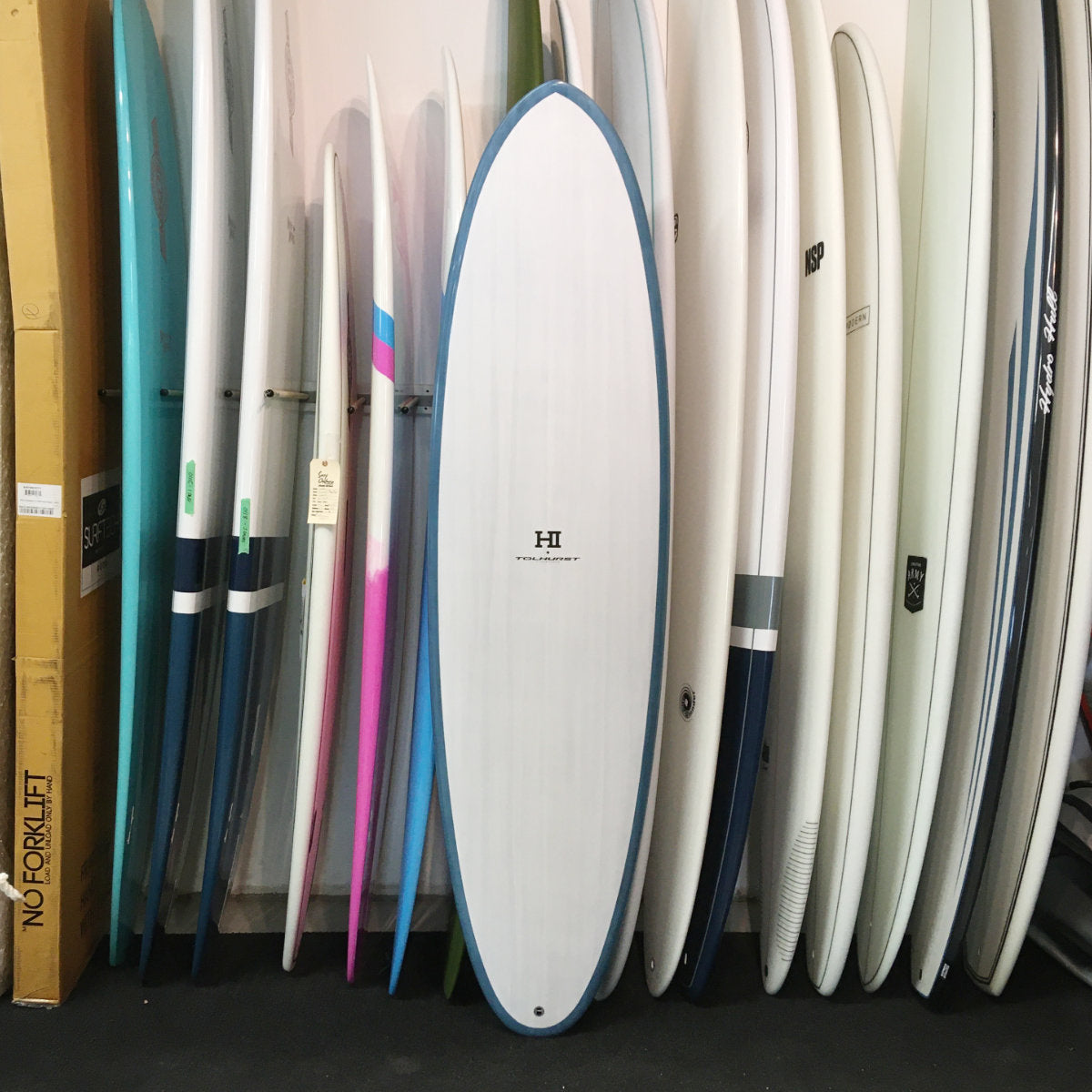 Harley Ingleby Moe 7'4 Surfboard - Blue FCS2 5-Fin Setup for Performance Surfing | Perfect for Small to Medium Waves, Beach Cruising & Surf Lessons