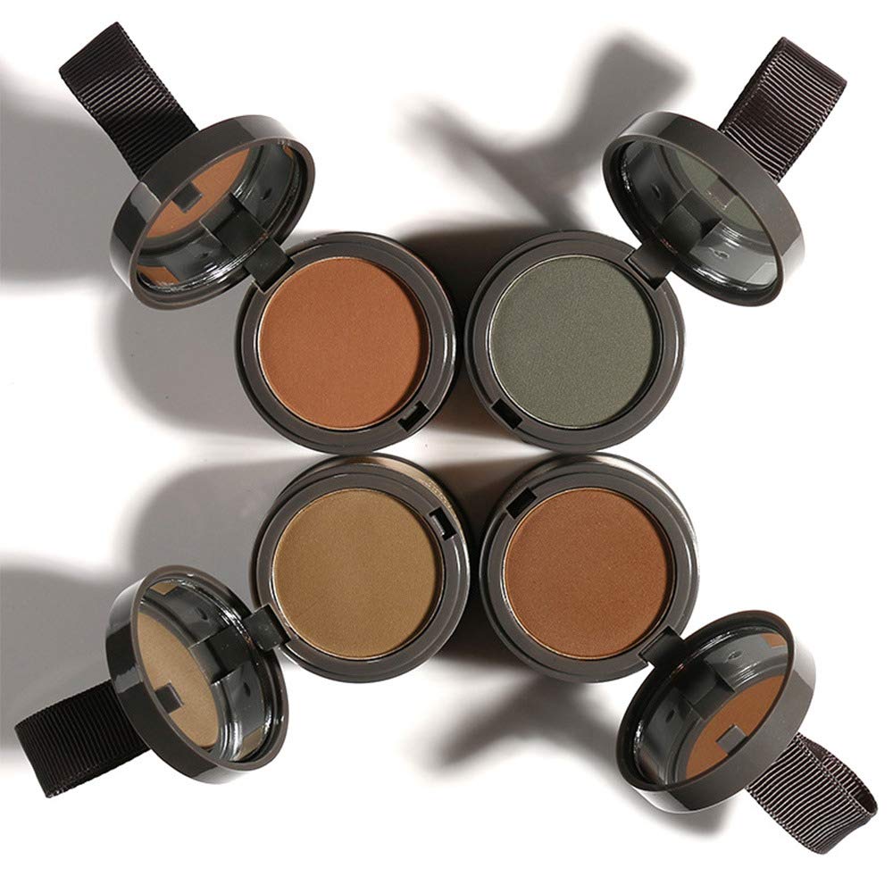 YouthColor Magic Fluffy Hair Powder for Thinning Hair - Waterproof Hairline Builder & Scalp Concealer - Eyebrow Shading Powder (Black) - Perfect for Daily Use, Special Occasions & Hair Styling