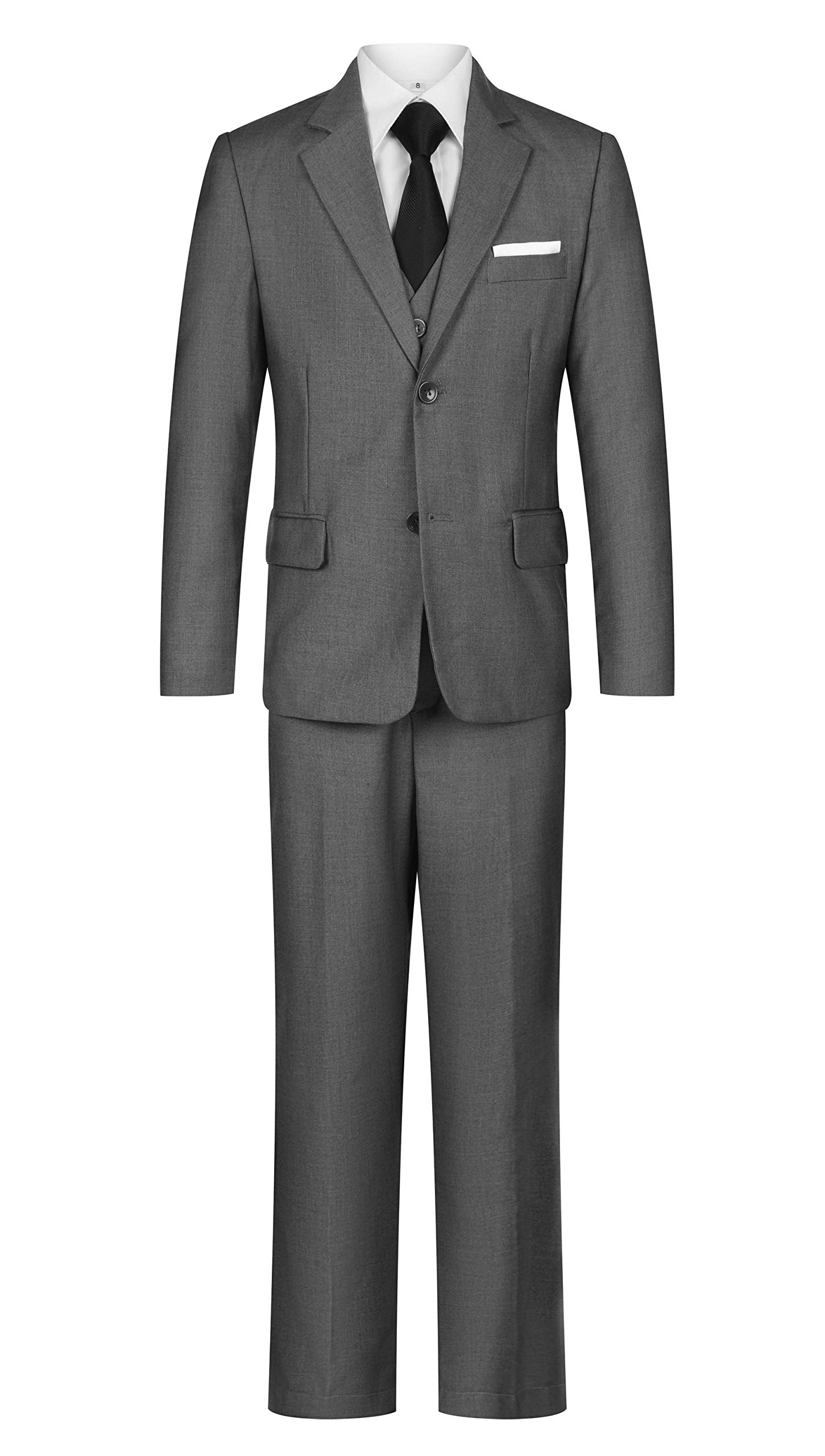Boys Slim Fit Suit Set for Toddlers - Formal 2-Piece Blazer & Pants Outfit for Weddings, Parties & School Photos