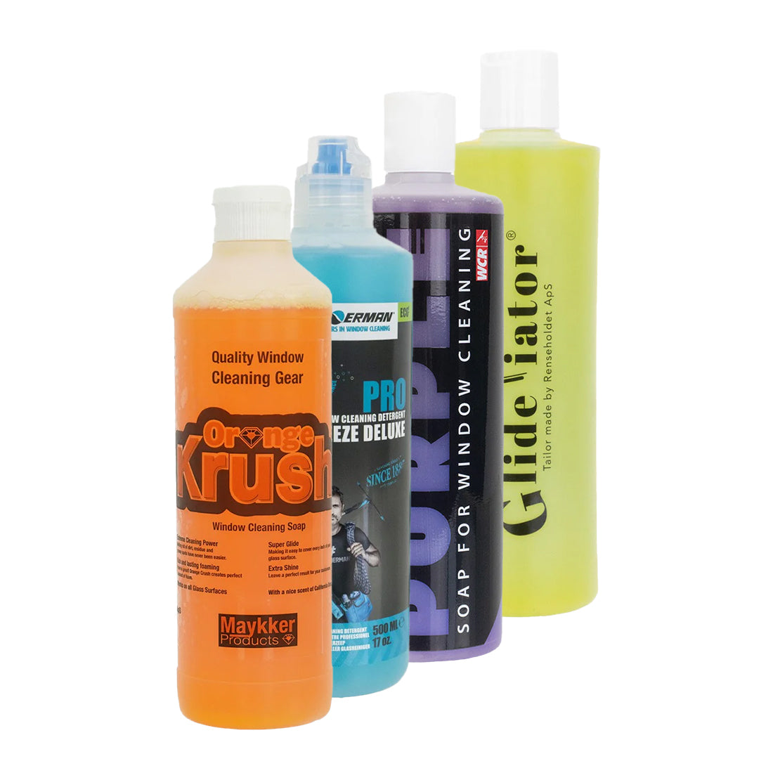 Premium Glass Cleaner Pint Sampler Pack - Streak-Free Cleaning Solution for Windows, Mirrors & Glass Surfaces | Perfect for Home, Office & Car Use